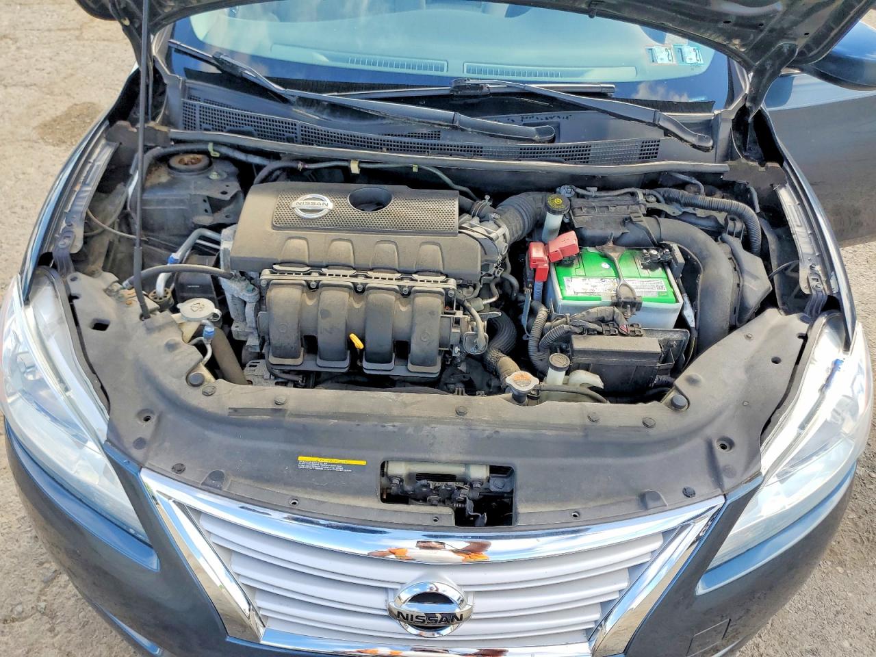 2014 Nissan Sentra Sv Синий vin: 3N1AB7AP6EL621680