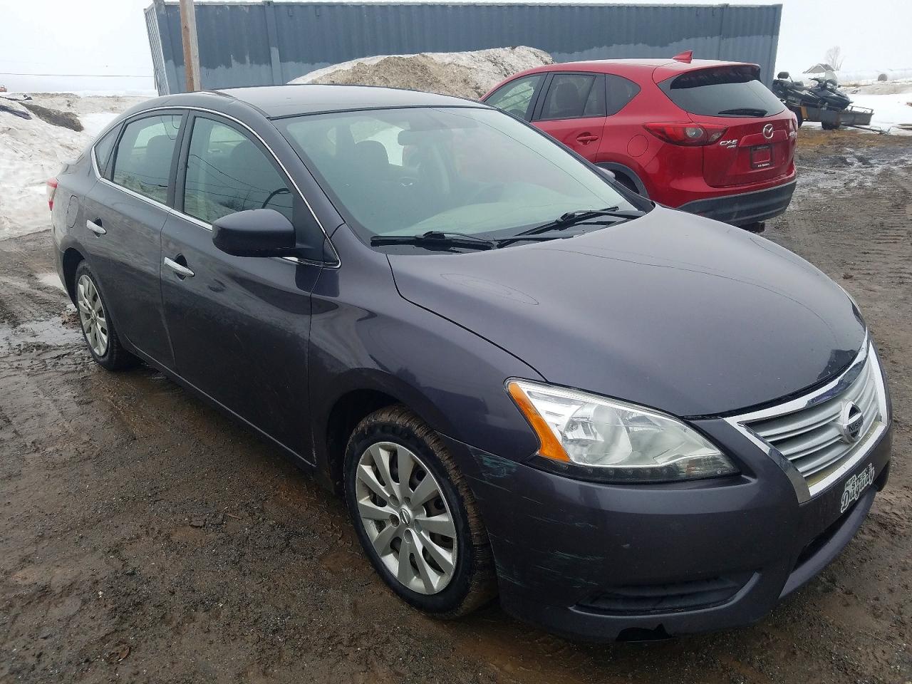 2014 Nissan Sentra S Gray vin: 3N1AB7AP6EL624868