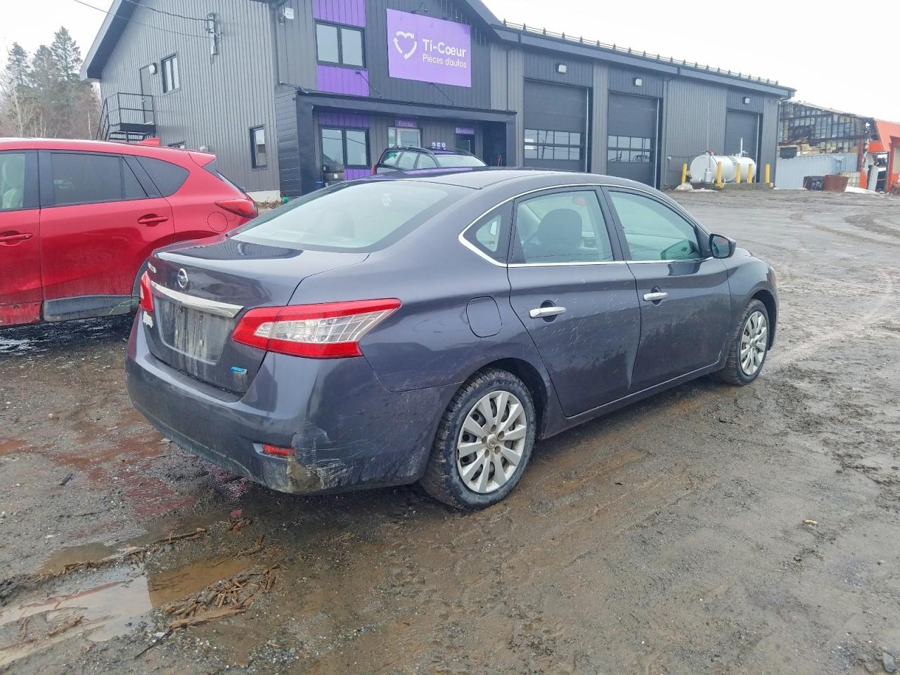 2014 Nissan Sentra S Gray vin: 3N1AB7AP6EL624868