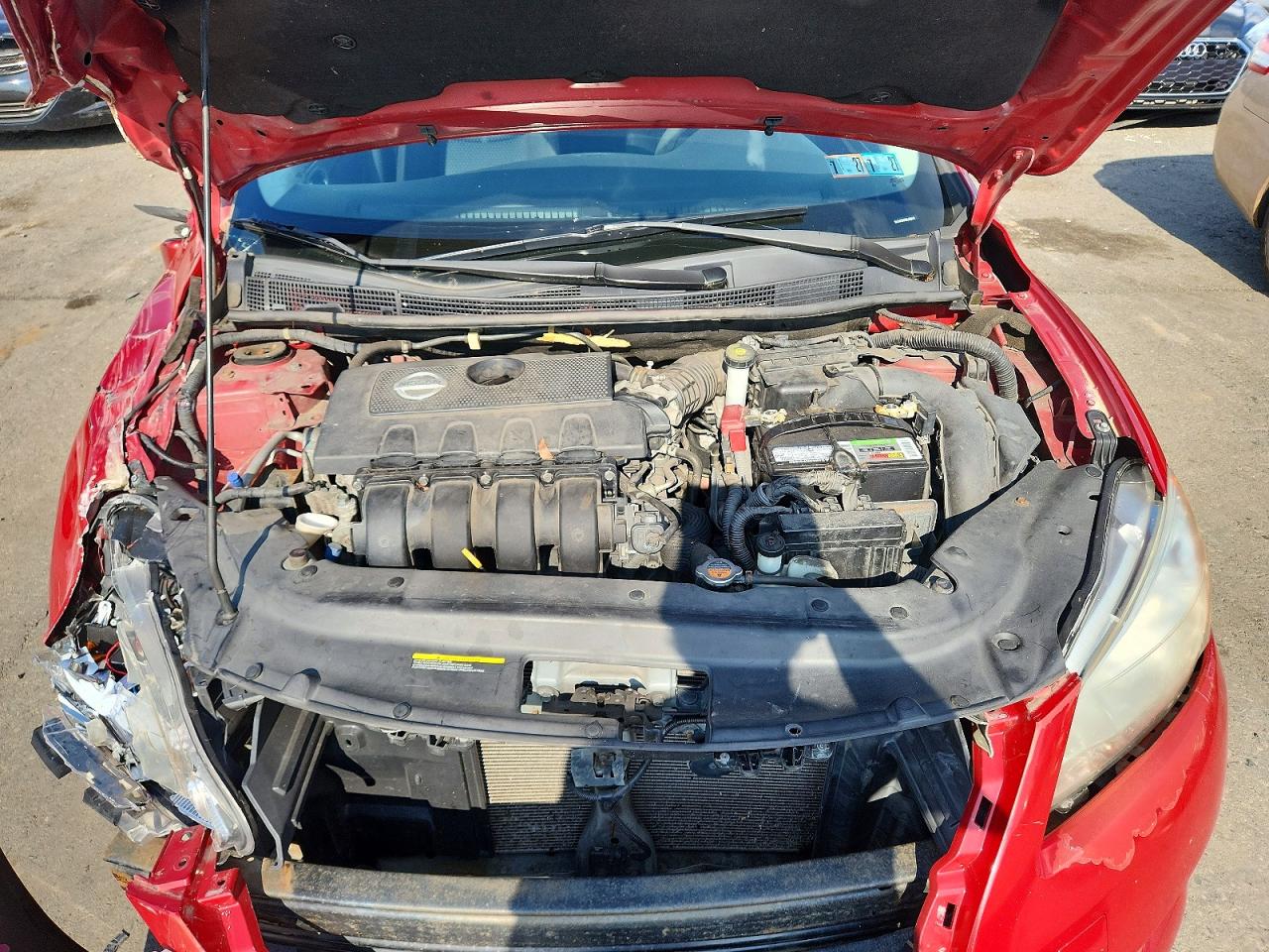 2014 Nissan Sentra Sr Maroon vin: 3N1AB7AP6EL638012