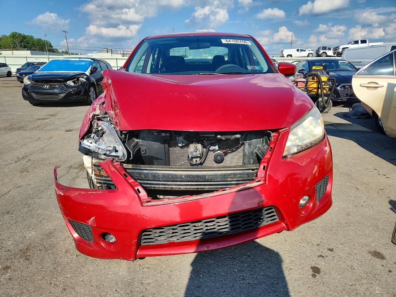 2014 Nissan Sentra Sr Maroon vin: 3N1AB7AP6EL638012