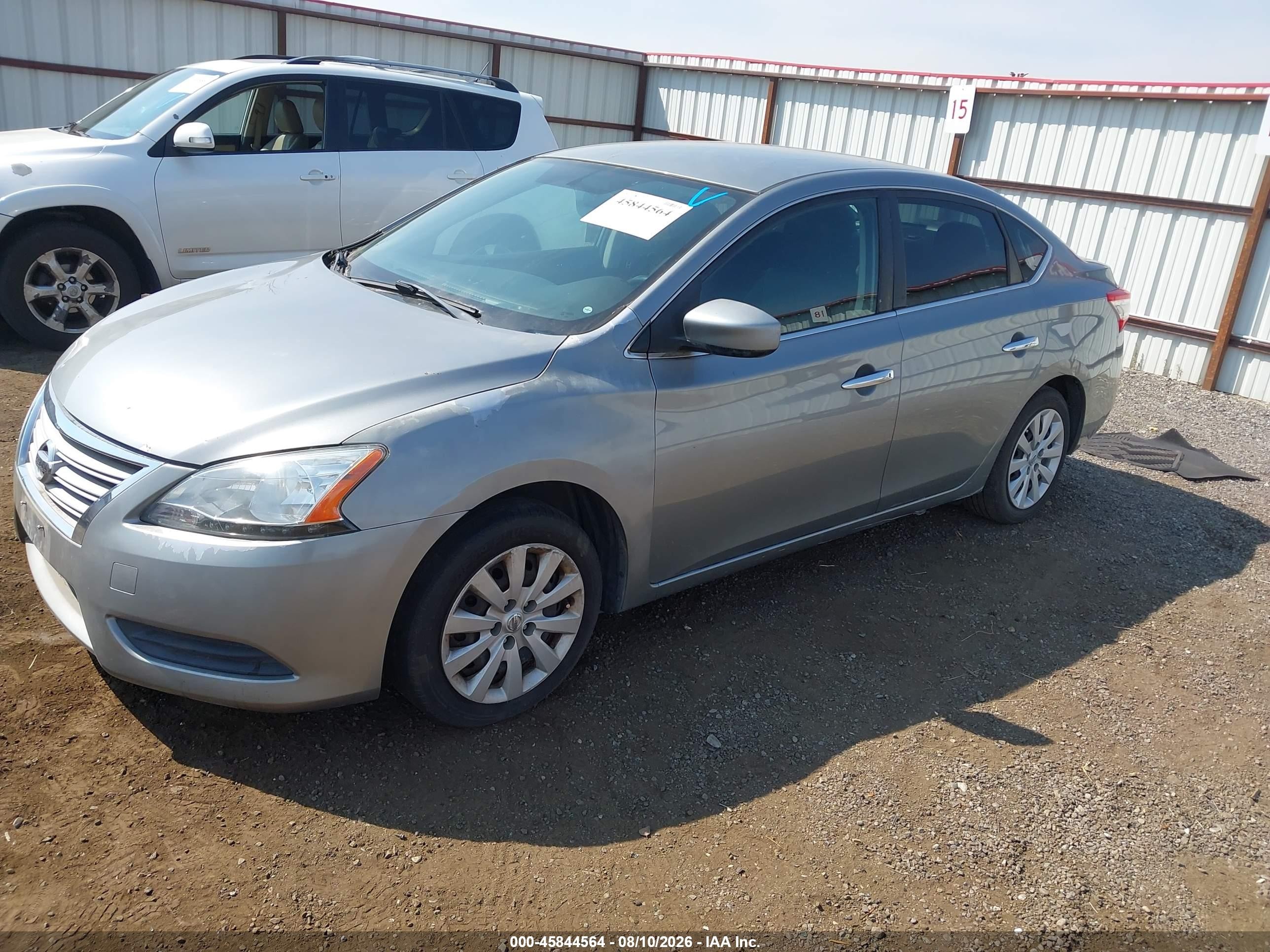 2014 Nissan Sentra Sv Silver vin: 3N1AB7AP6EL642299