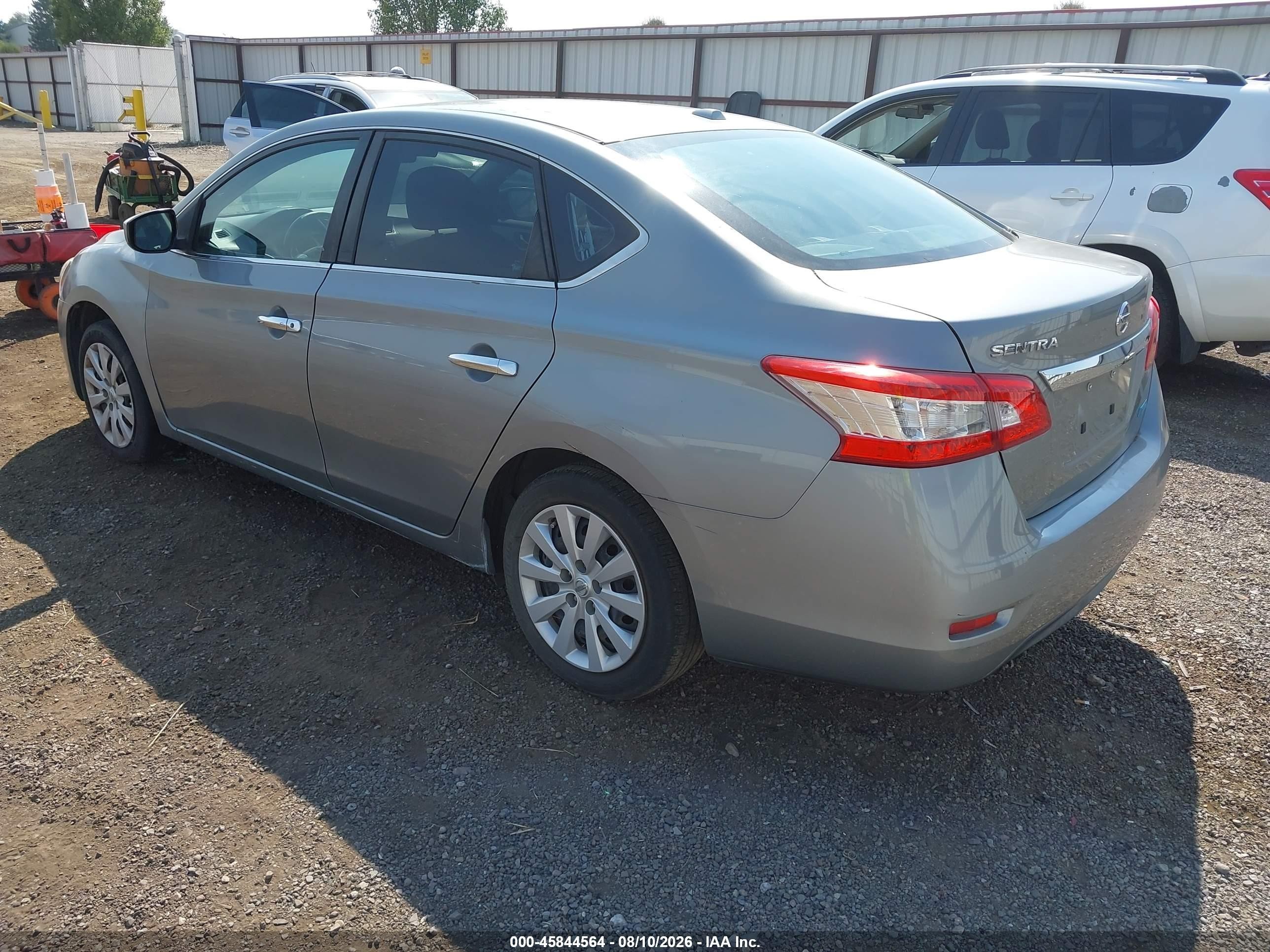 2014 Nissan Sentra Sv Silver vin: 3N1AB7AP6EL642299