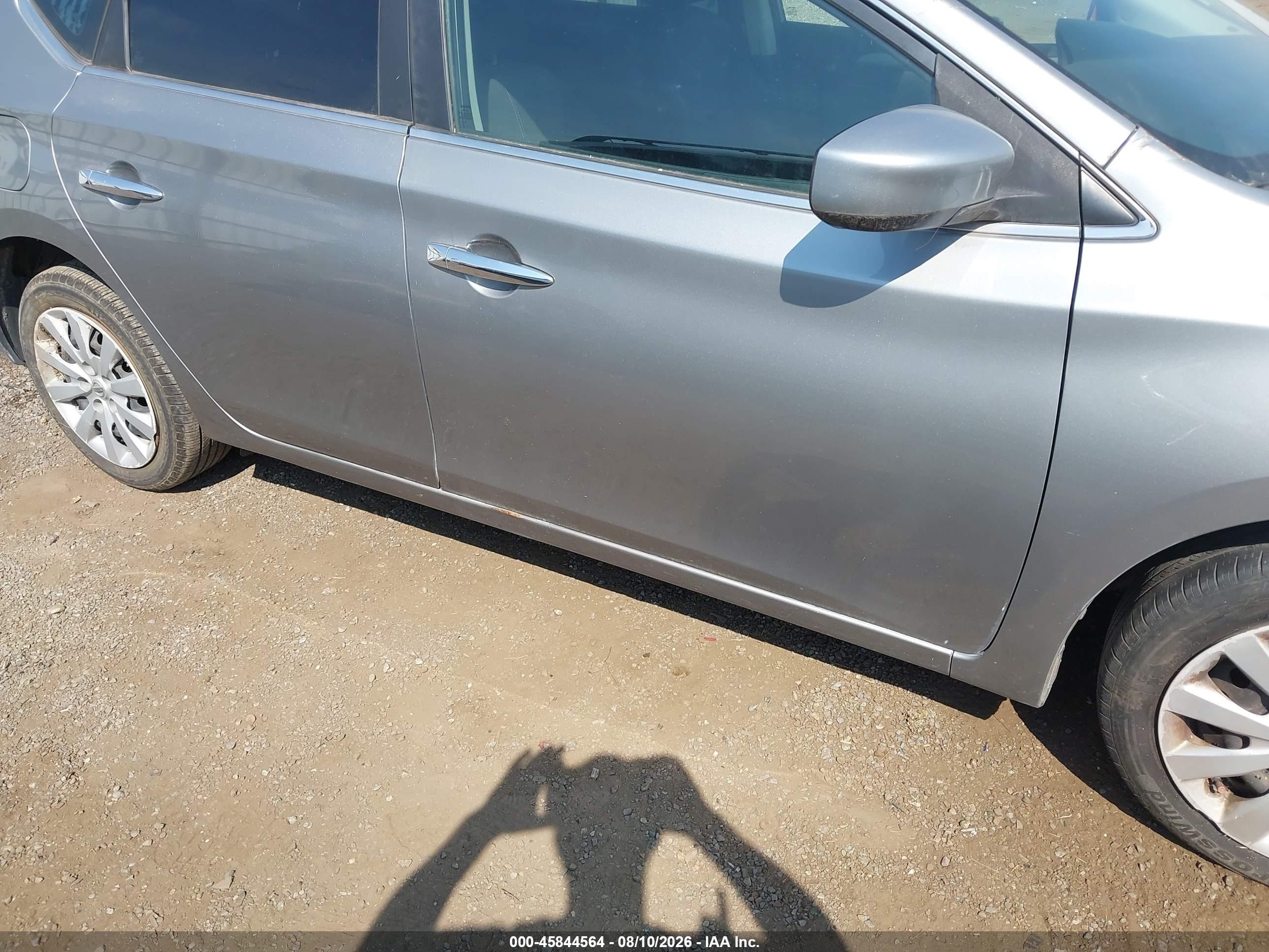 2014 Nissan Sentra Sv Silver vin: 3N1AB7AP6EL642299