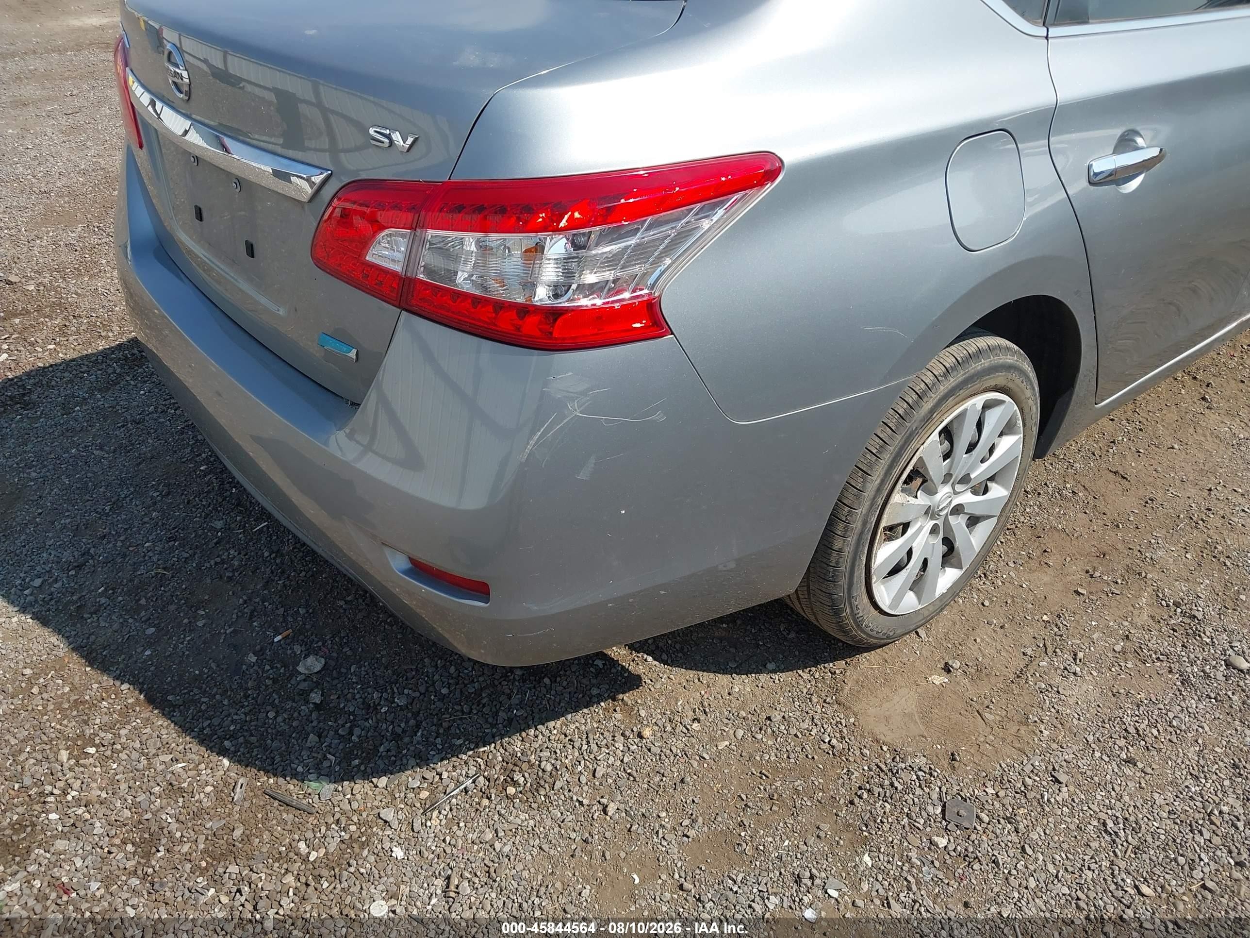 2014 Nissan Sentra Sv Silver vin: 3N1AB7AP6EL642299