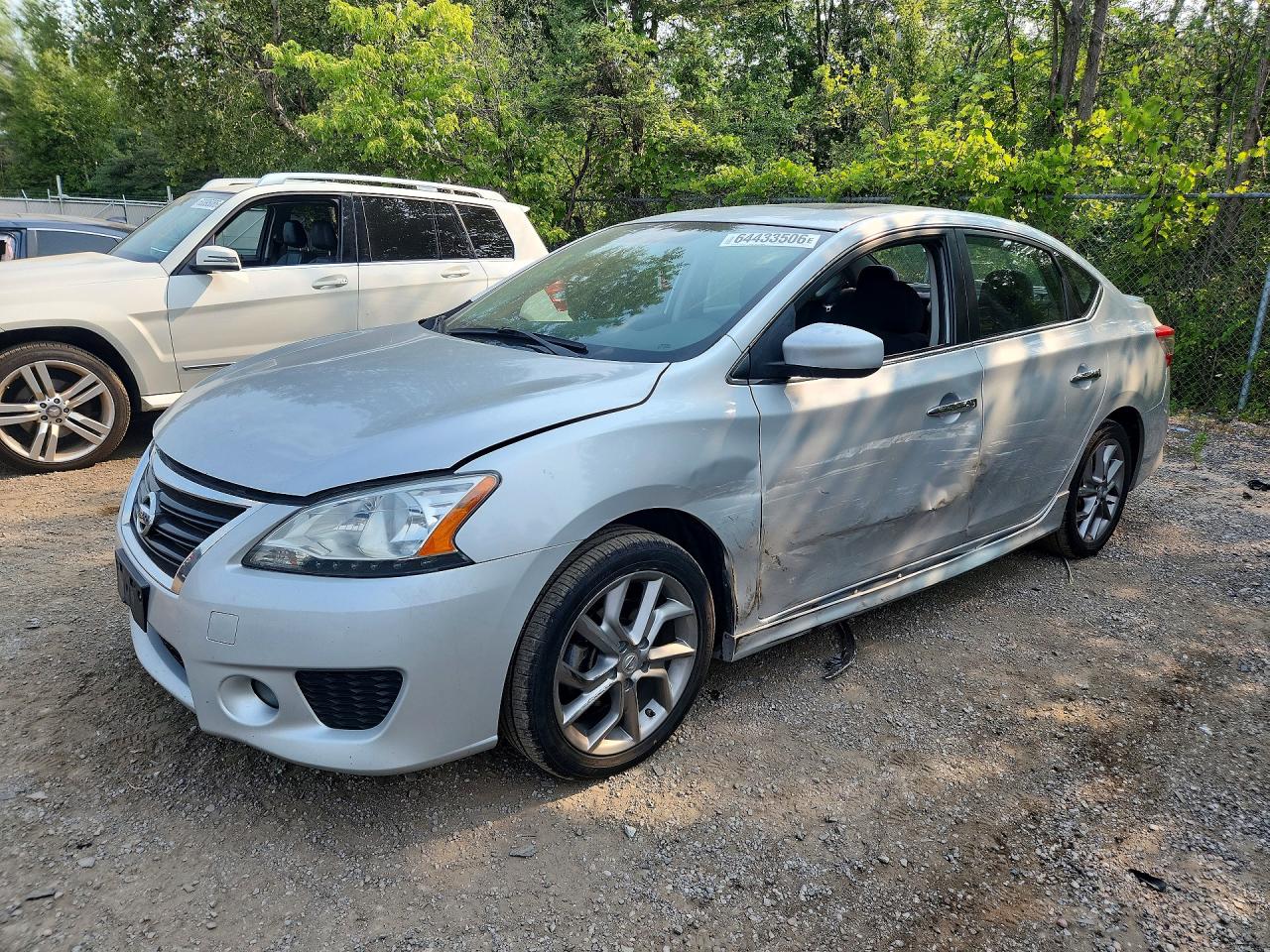 2014 Nissan Sentra S Silver vin: 3N1AB7AP6EL642335