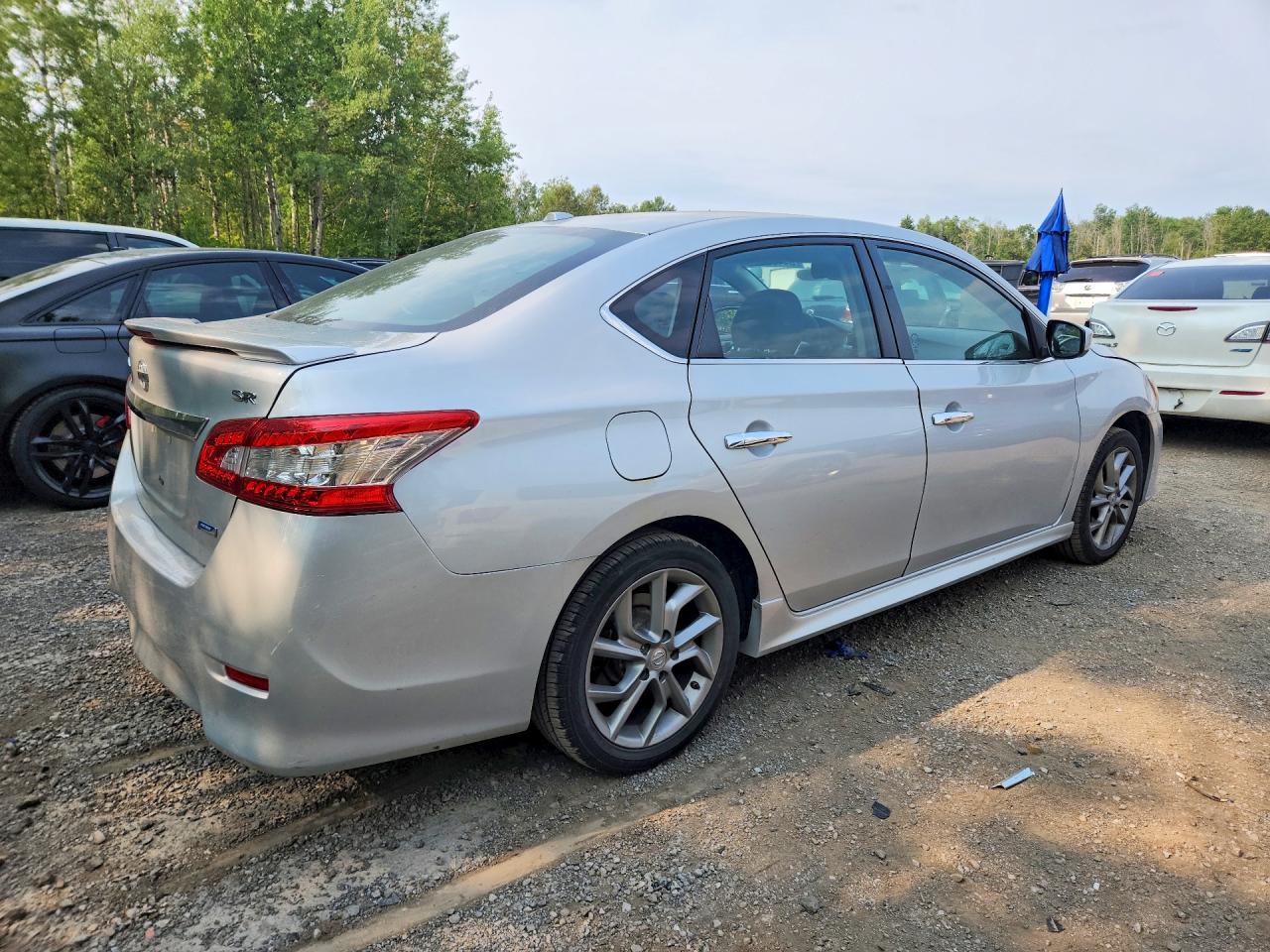 2014 Nissan Sentra S Silver vin: 3N1AB7AP6EL642335