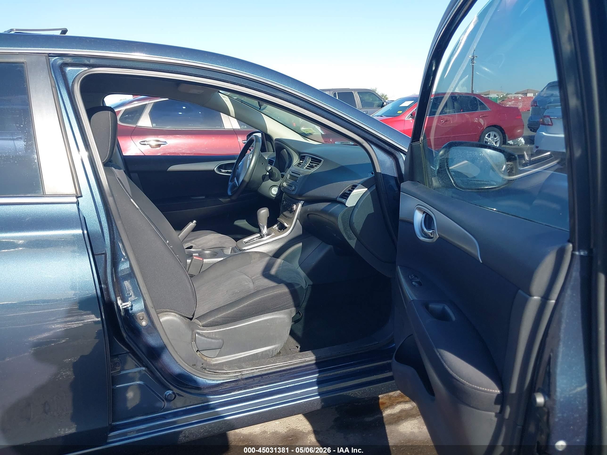 2014 Nissan Sentra Sv Синий vin: 3N1AB7AP6EL656140