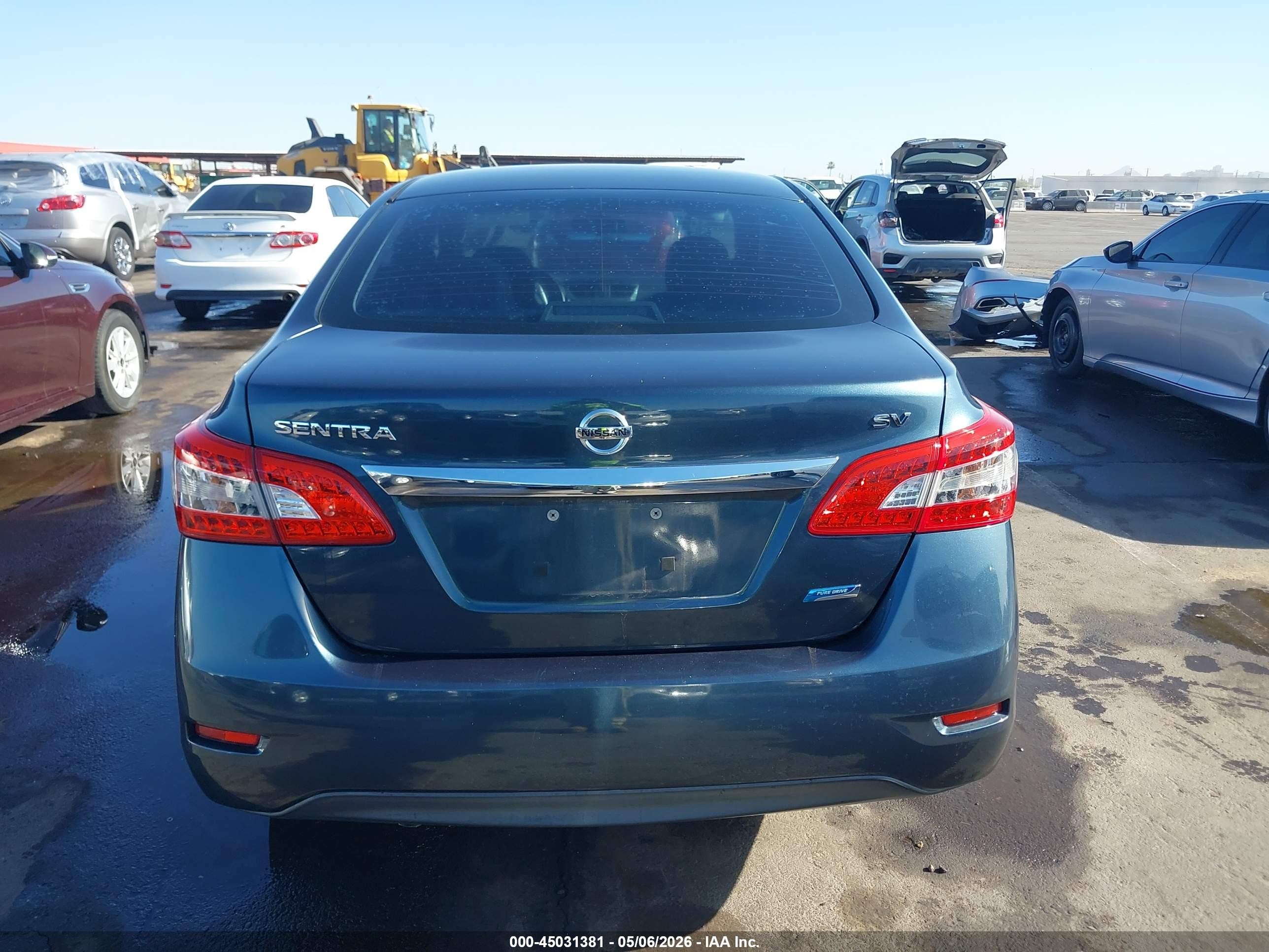 2014 Nissan Sentra Sv Синий vin: 3N1AB7AP6EL656140