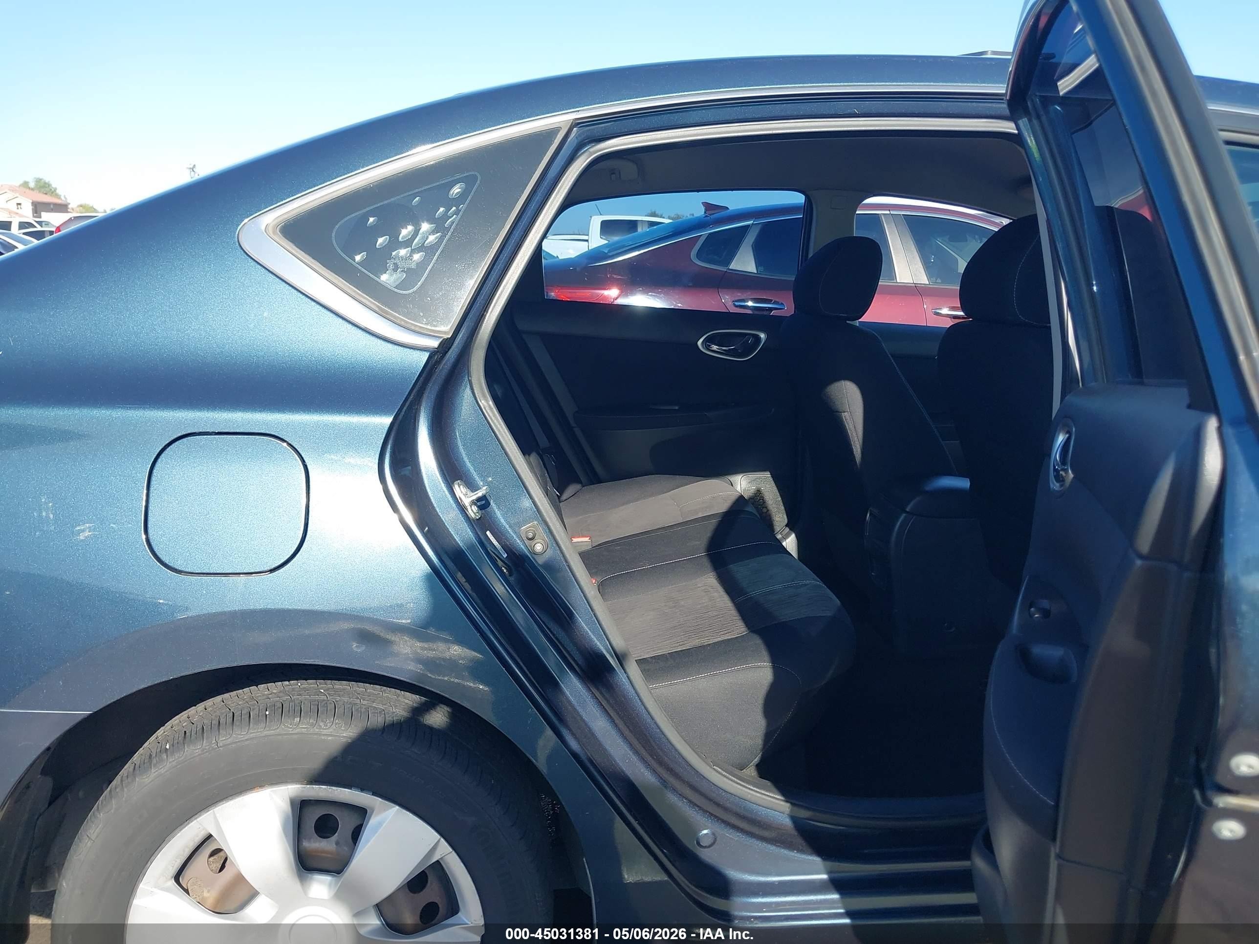 2014 Nissan Sentra Sv Синий vin: 3N1AB7AP6EL656140