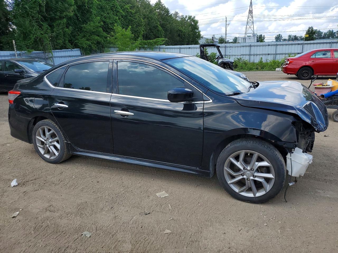 2014 Nissan Sentra Black vin: 3N1AB7AP6EL660687