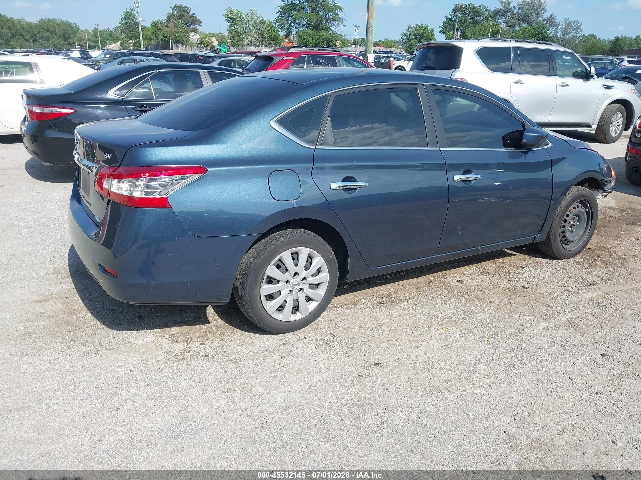 2014 Nissan Sentra Sv Gray vin: 3N1AB7AP6EL669079