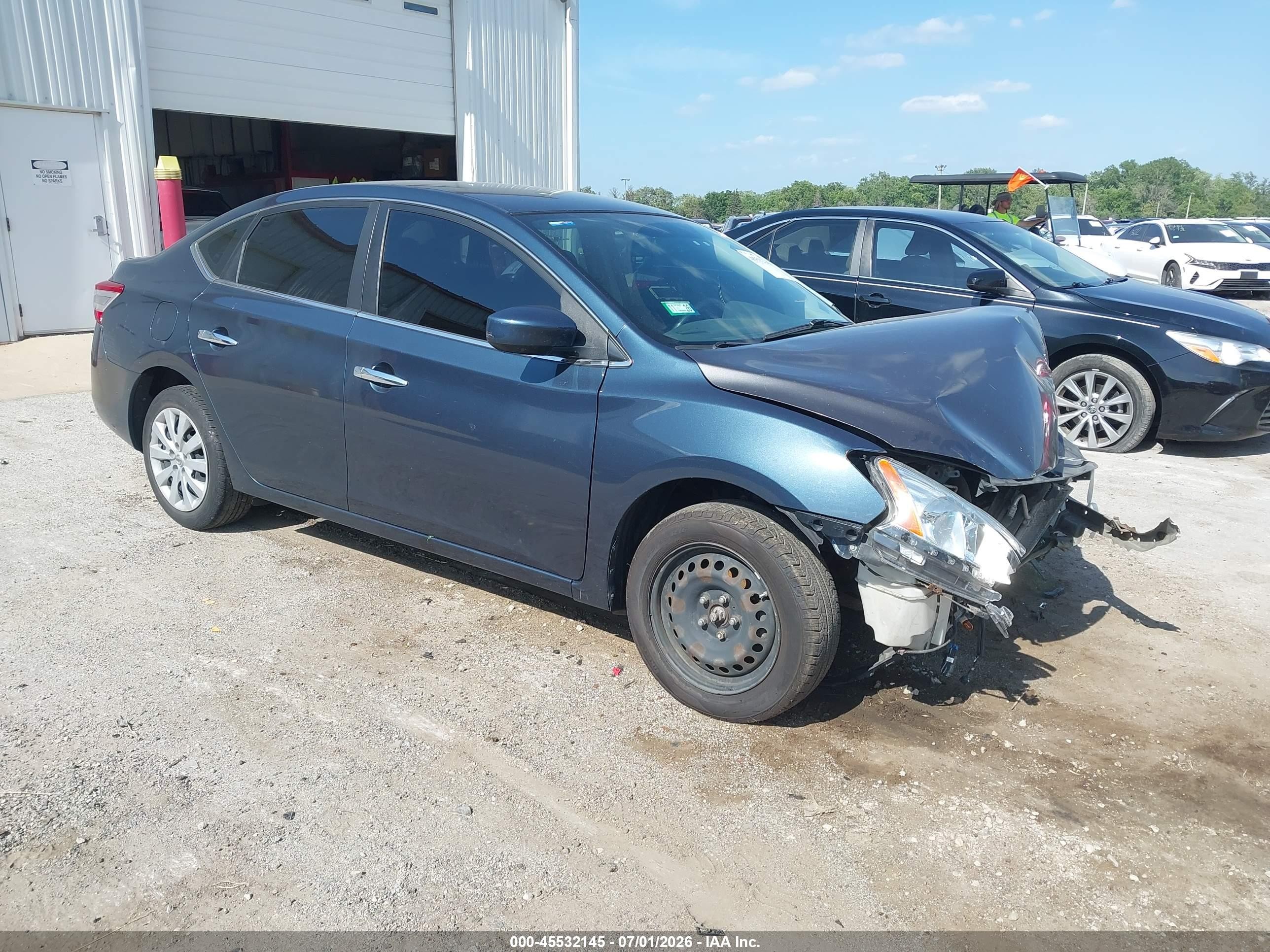 2014 Nissan Sentra Sv Gray vin: 3N1AB7AP6EL669079
