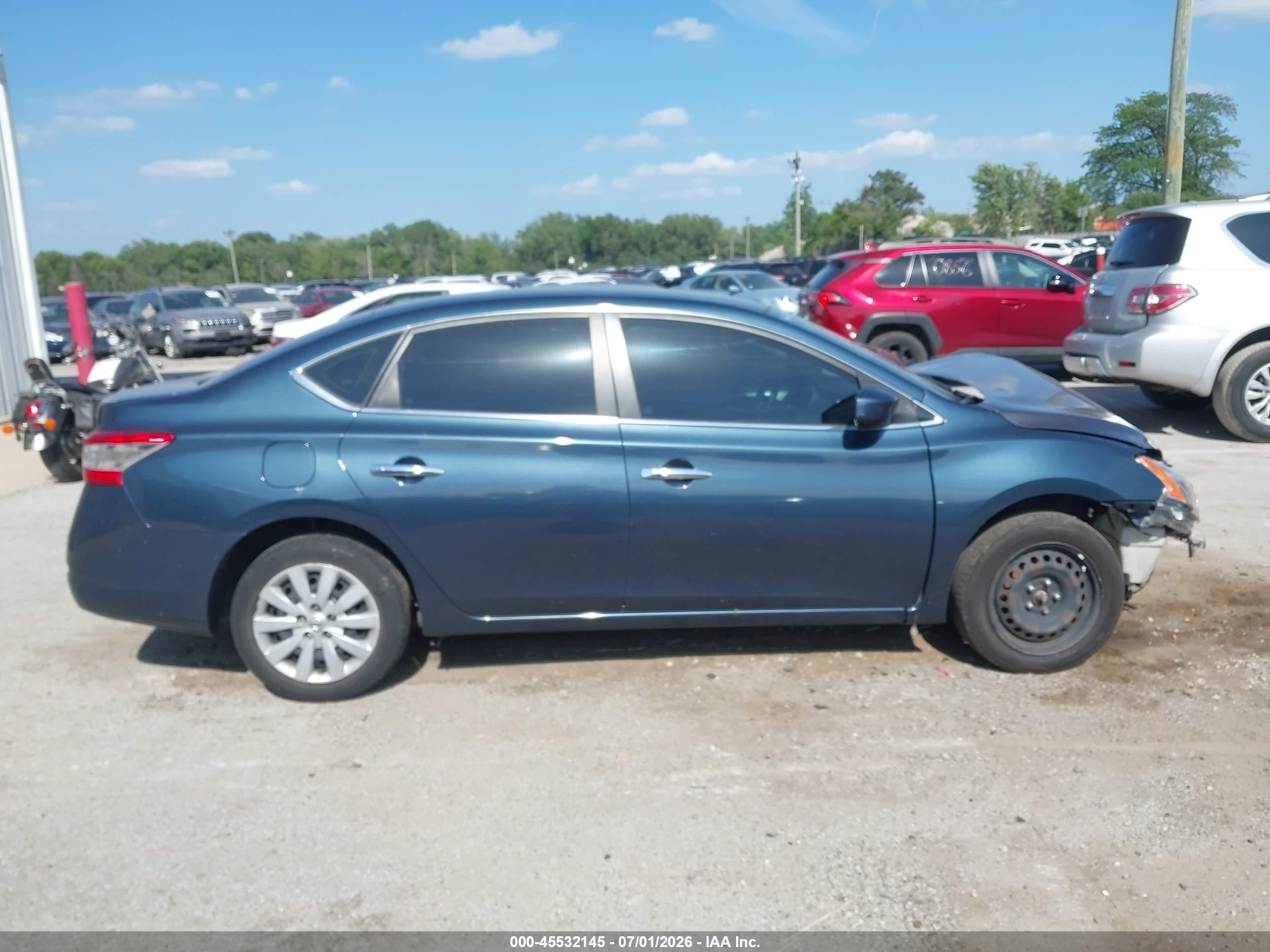 2014 Nissan Sentra Sv Gray vin: 3N1AB7AP6EL669079