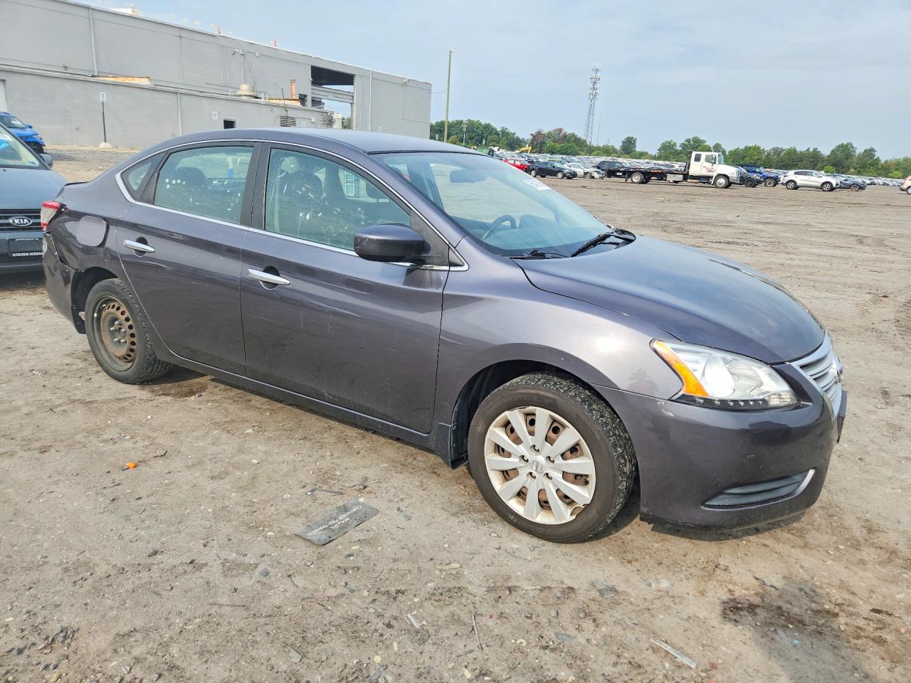 2014 Nissan Sentra Sv Gray vin: 3N1AB7AP6EL671723