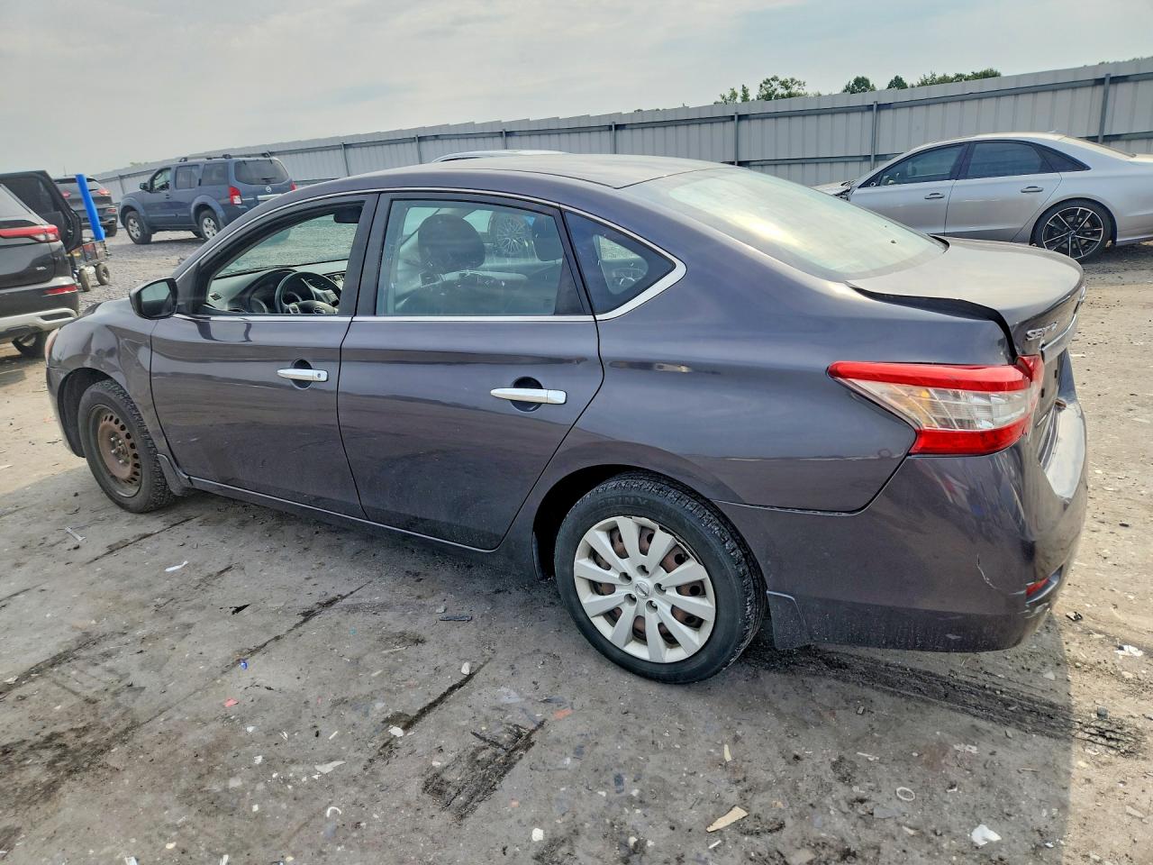 2014 Nissan Sentra Sv Gray vin: 3N1AB7AP6EL671723