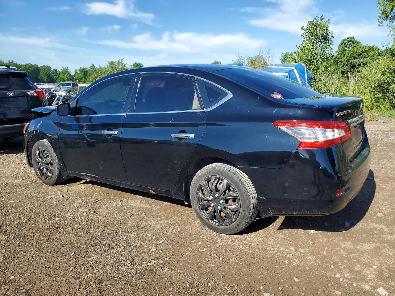 2014 Nissan Sentra Sv Черный vin: 3N1AB7AP6EL674122