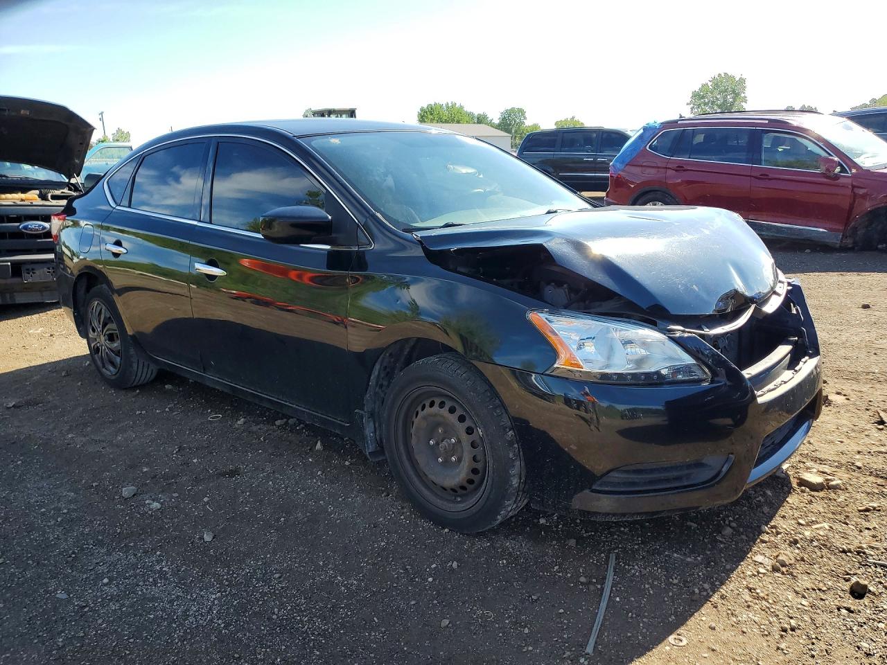 2014 Nissan Sentra Sv Черный vin: 3N1AB7AP6EL674122