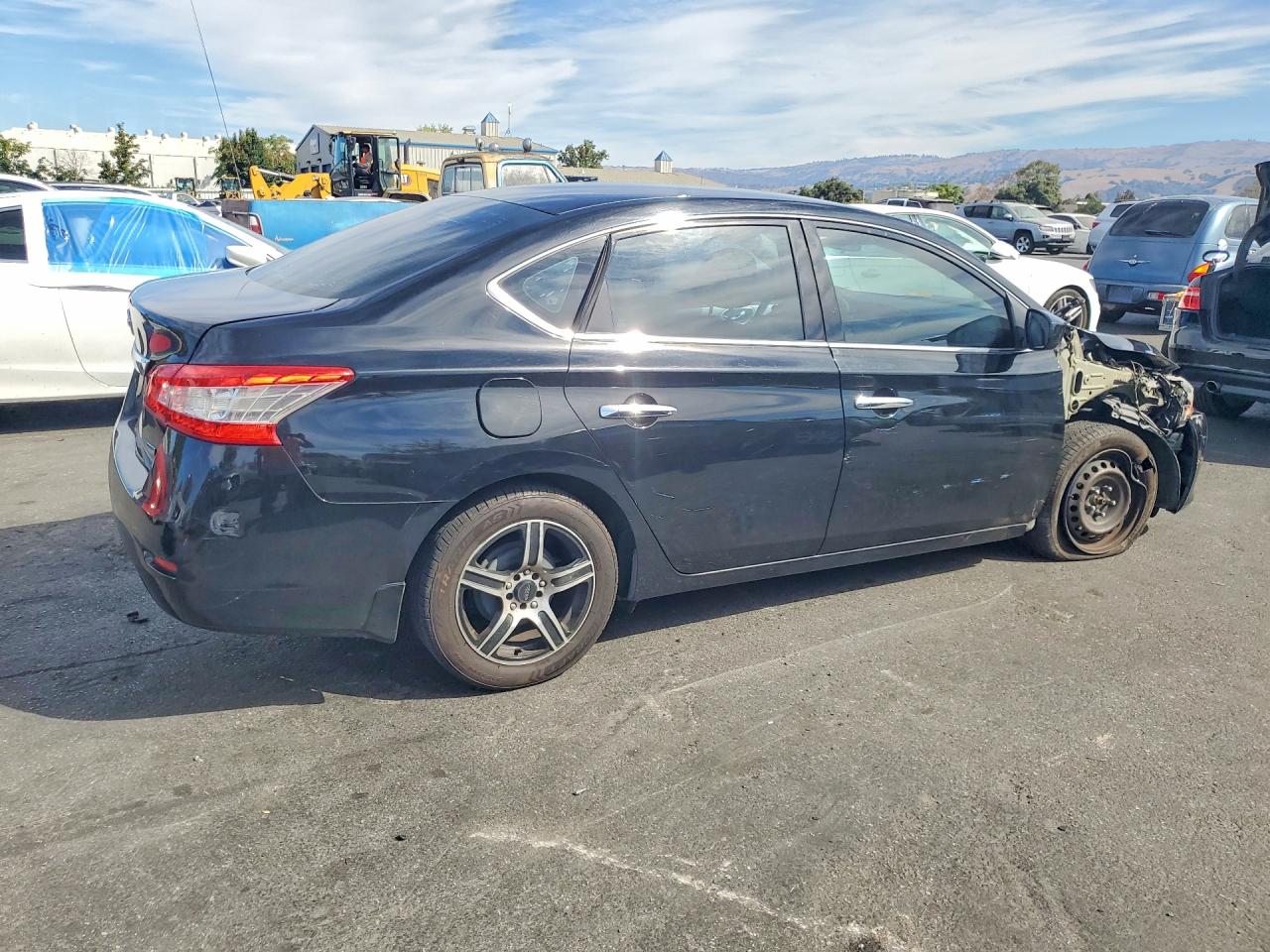 2014 Nissan Sentra Sv Black vin: 3N1AB7AP6EL675111