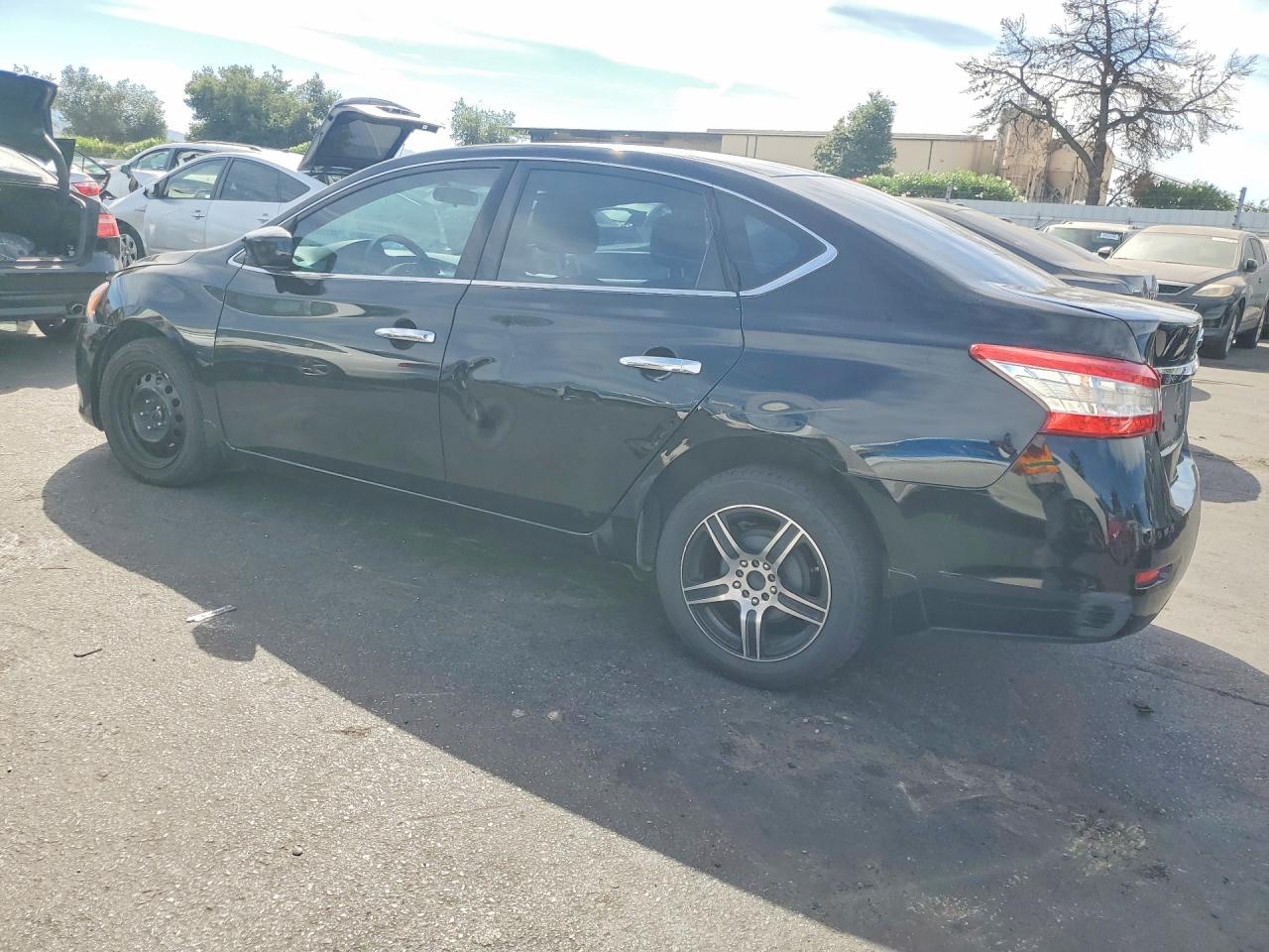 2014 Nissan Sentra Sv Black vin: 3N1AB7AP6EL675111