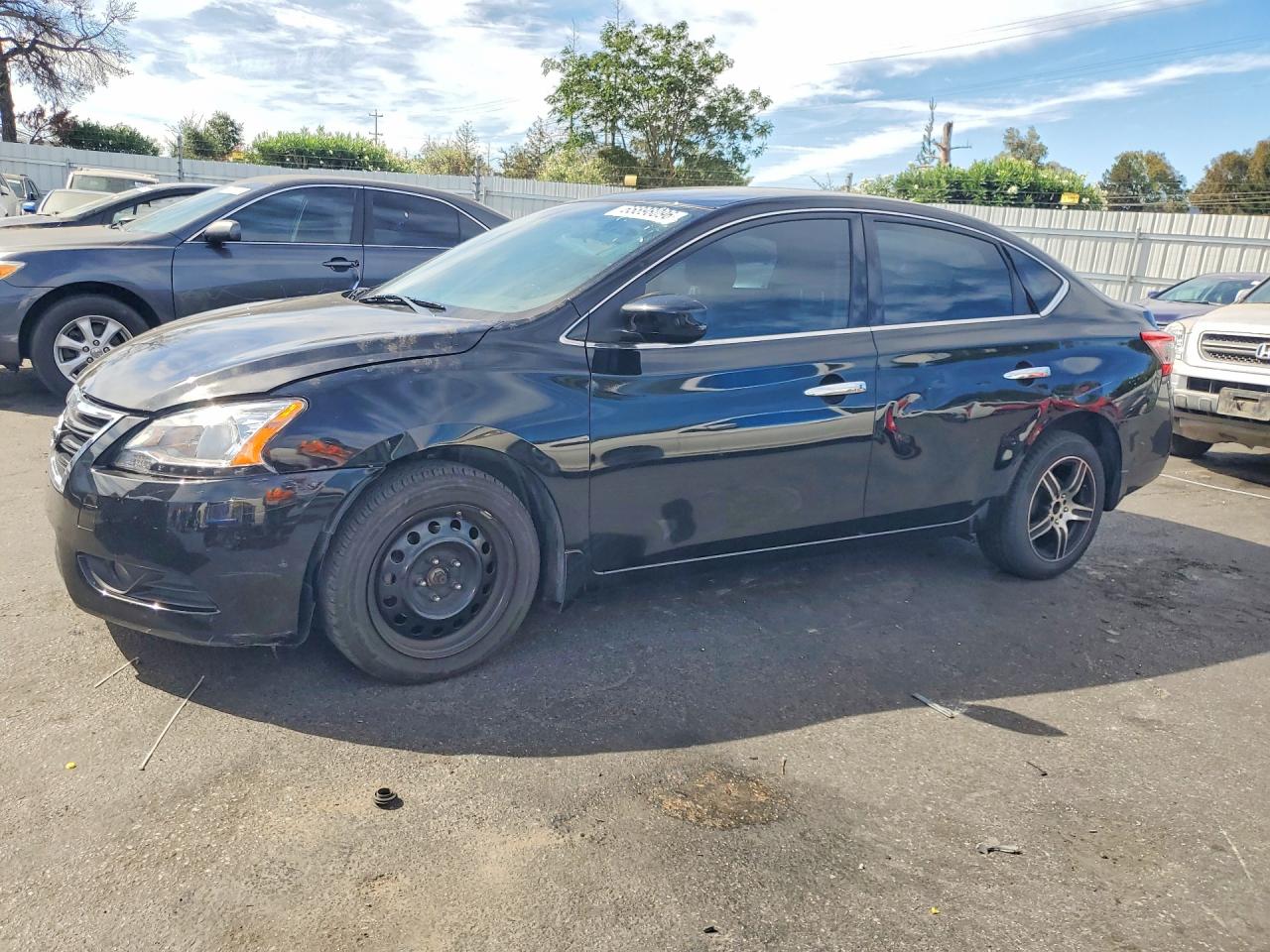 2014 Nissan Sentra Sv Black vin: 3N1AB7AP6EL675111