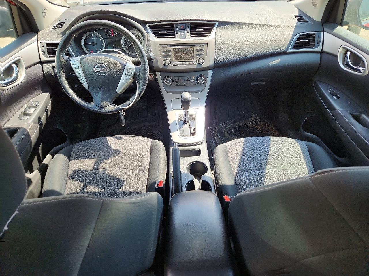 2014 Nissan Sentra S Burgundy vin: 3N1AB7AP6EL680096