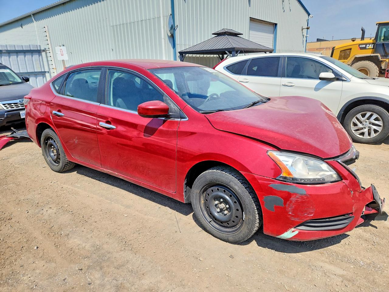2014 Nissan Sentra S Burgundy vin: 3N1AB7AP6EL680096