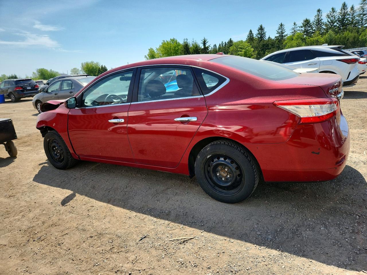 2014 Nissan Sentra S Burgundy vin: 3N1AB7AP6EL680096