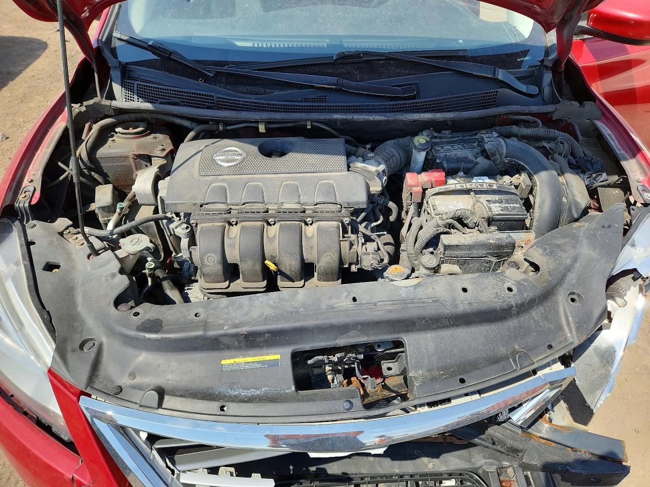 2014 Nissan Sentra S Burgundy vin: 3N1AB7AP6EL680096