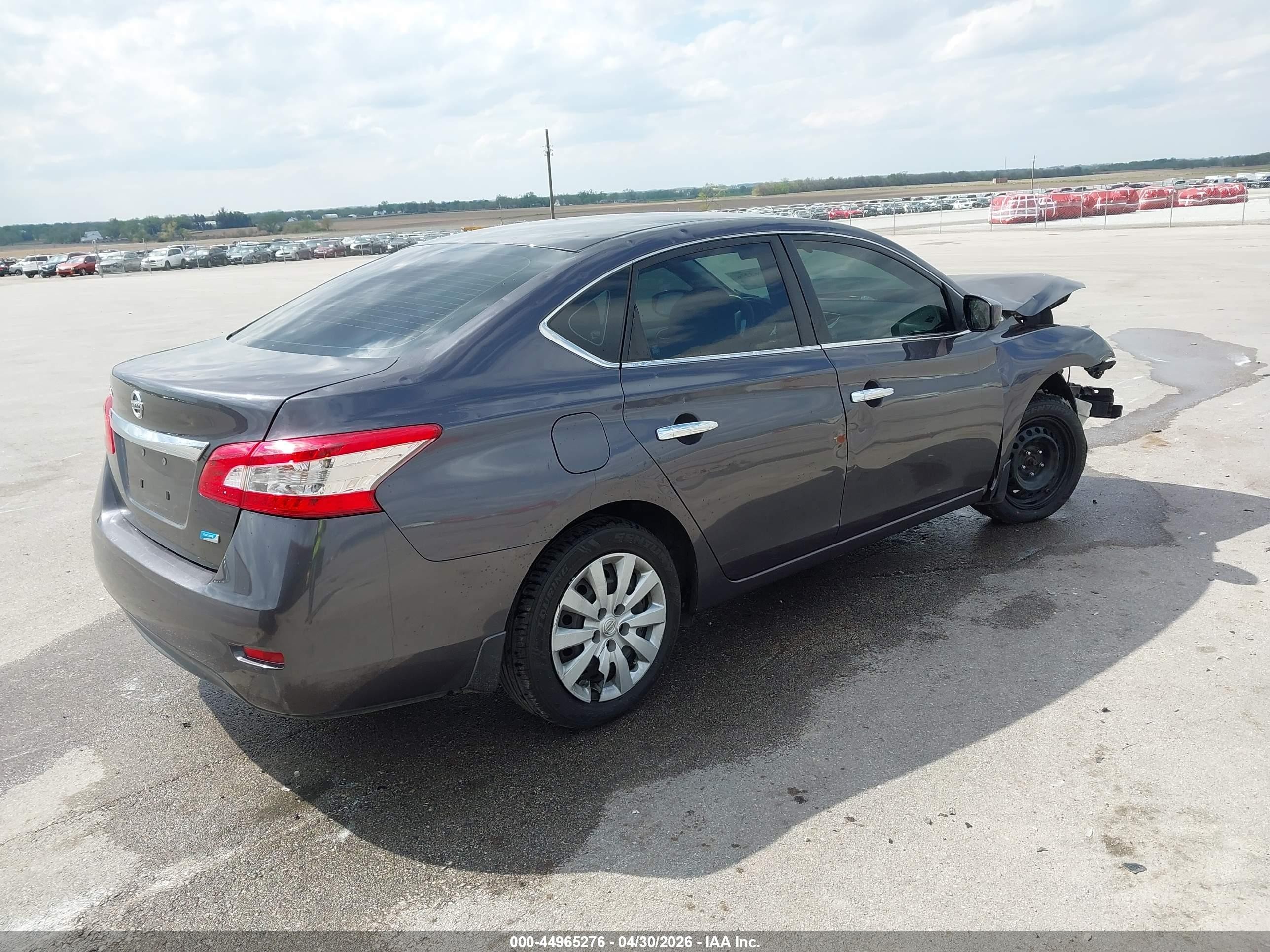 2014 Nissan Sentra S Gray vin: 3N1AB7AP6EL681751