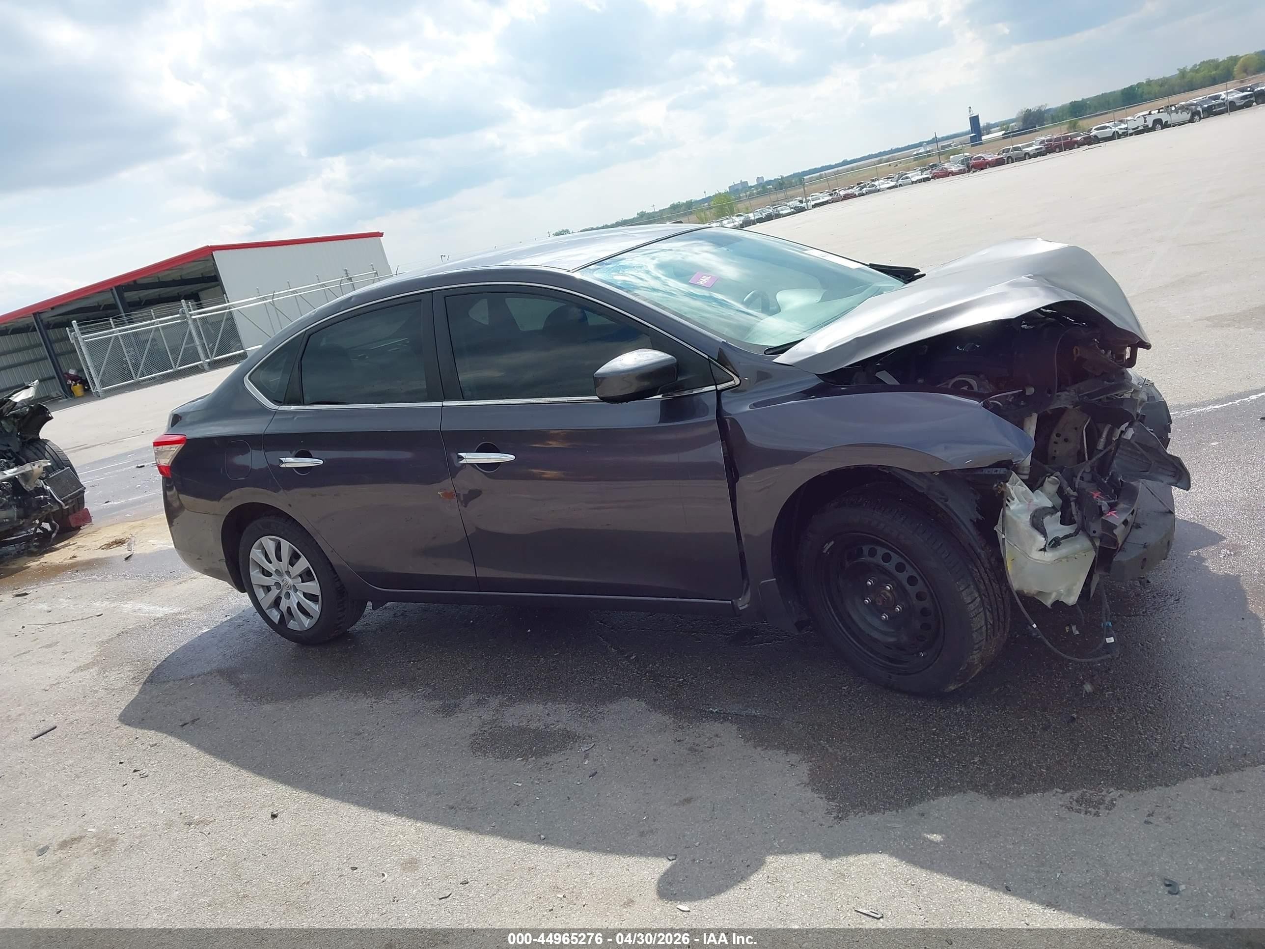 2014 Nissan Sentra S Gray vin: 3N1AB7AP6EL681751