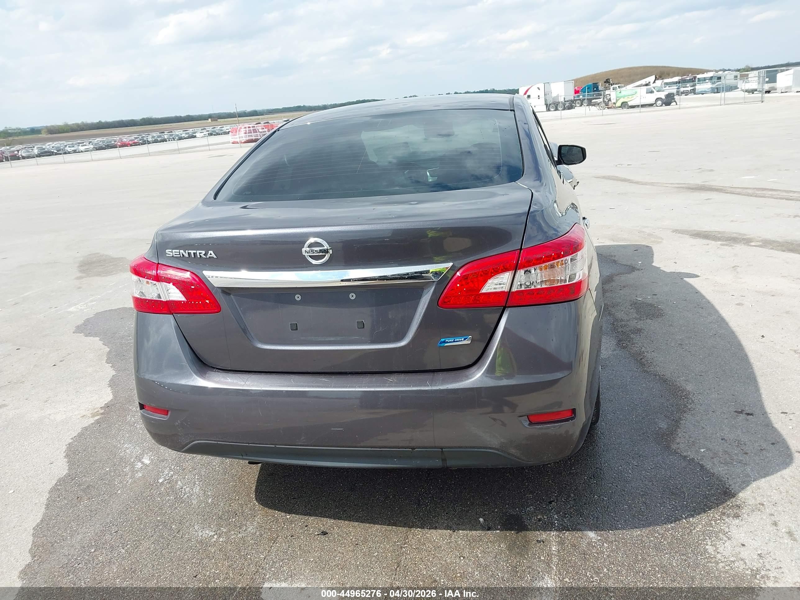 2014 Nissan Sentra S Gray vin: 3N1AB7AP6EL681751