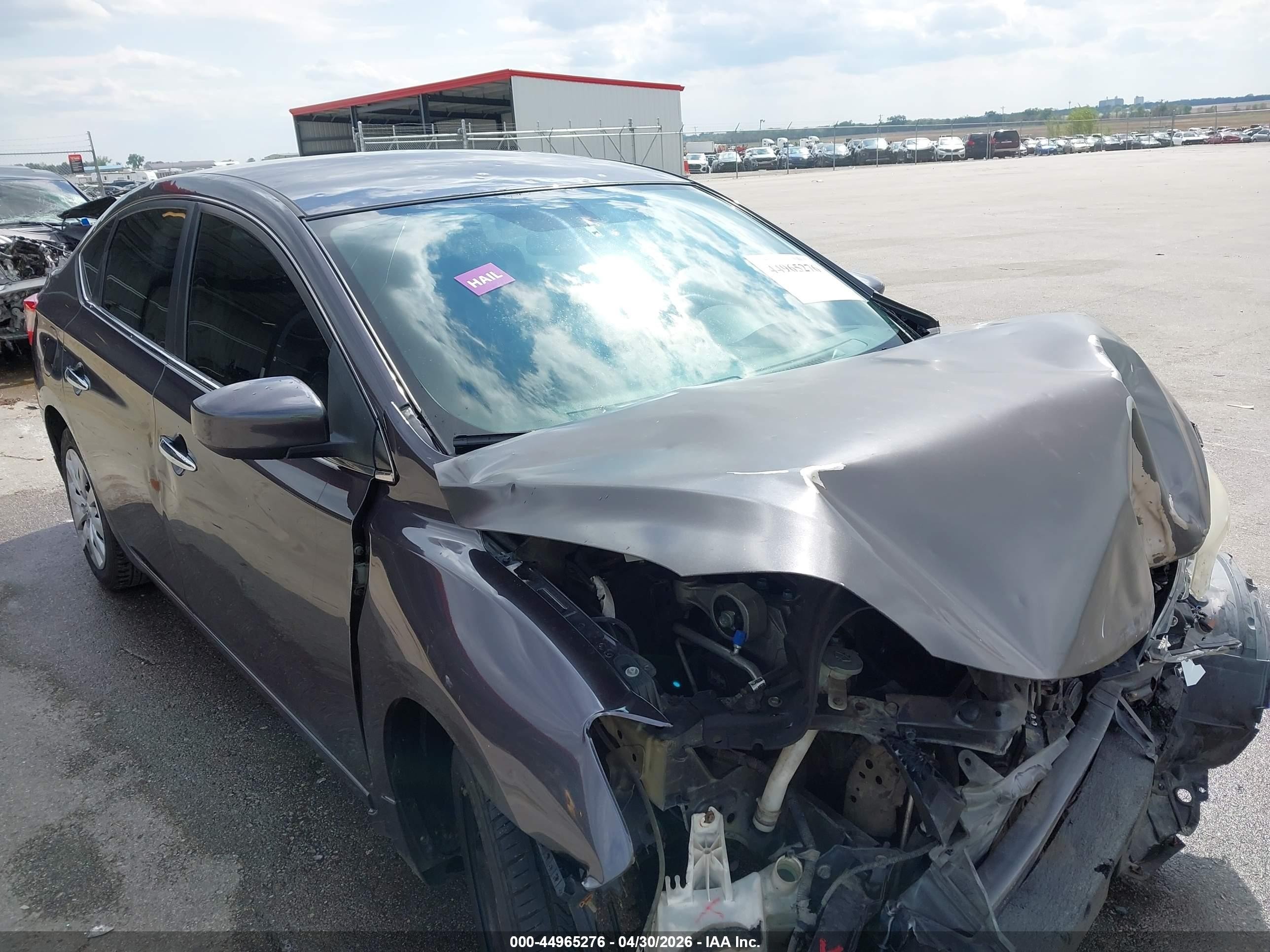 2014 Nissan Sentra S Gray vin: 3N1AB7AP6EL681751