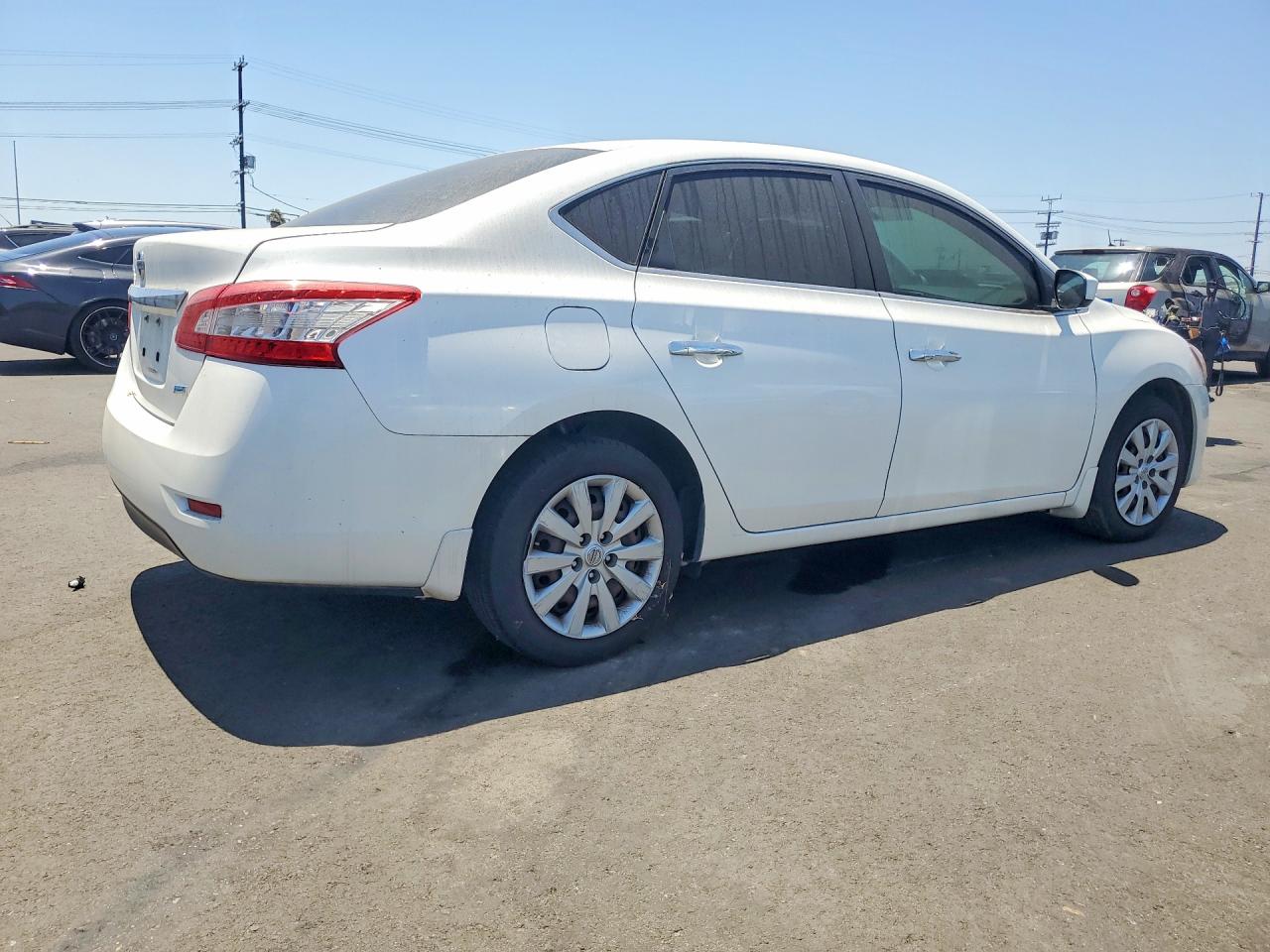 2014 Nissan Sentra S White vin: 3N1AB7AP6EL687257
