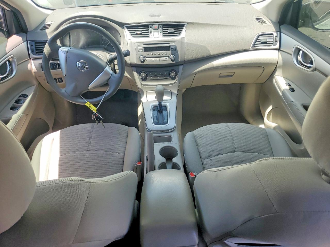 2014 Nissan Sentra S White vin: 3N1AB7AP6EL687257