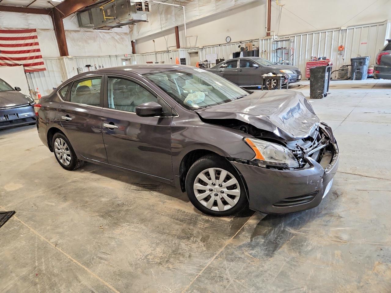 2014 Nissan Sentra S Gray vin: 3N1AB7AP6EL687761