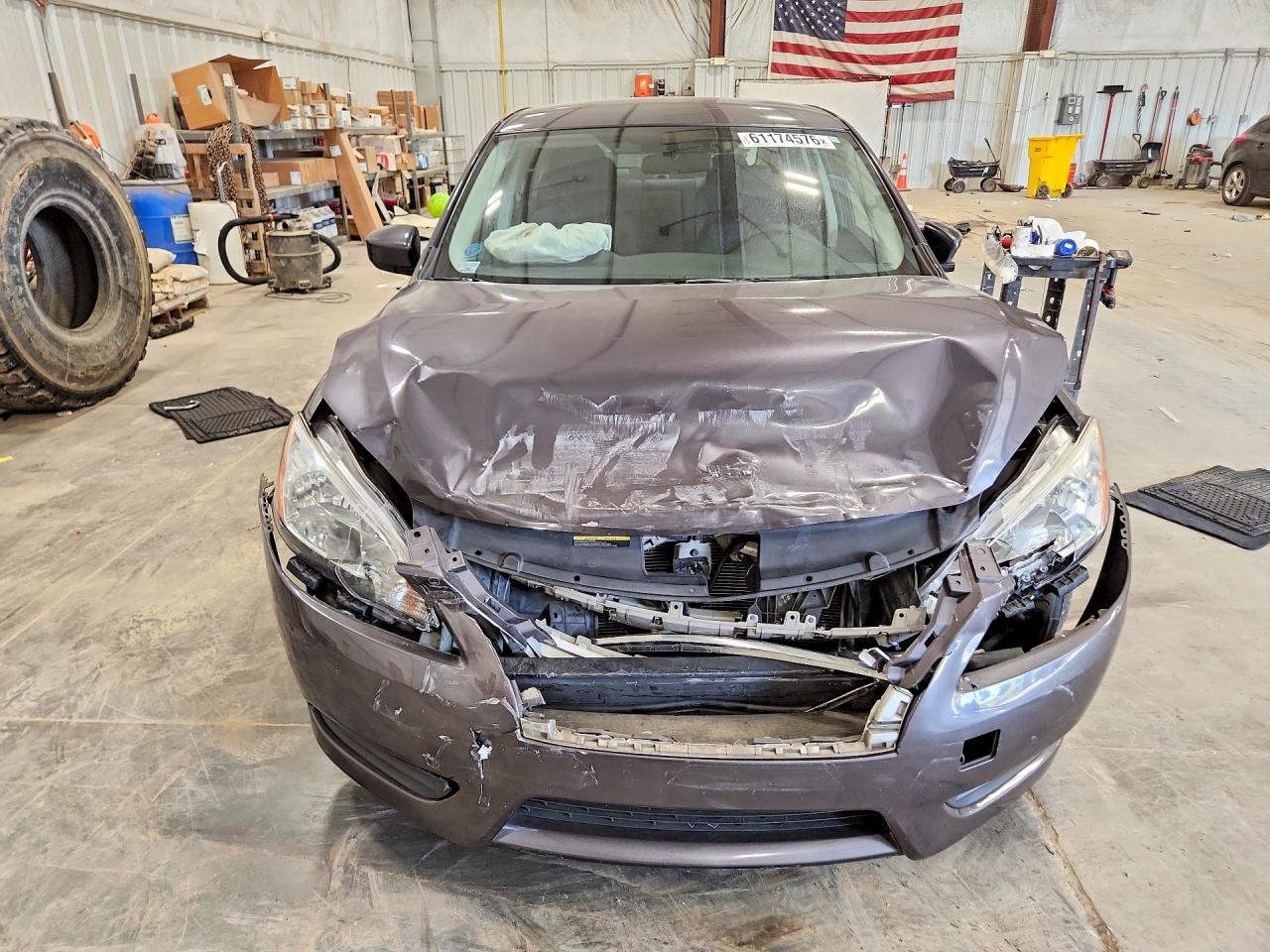 2014 Nissan Sentra S Gray vin: 3N1AB7AP6EL687761