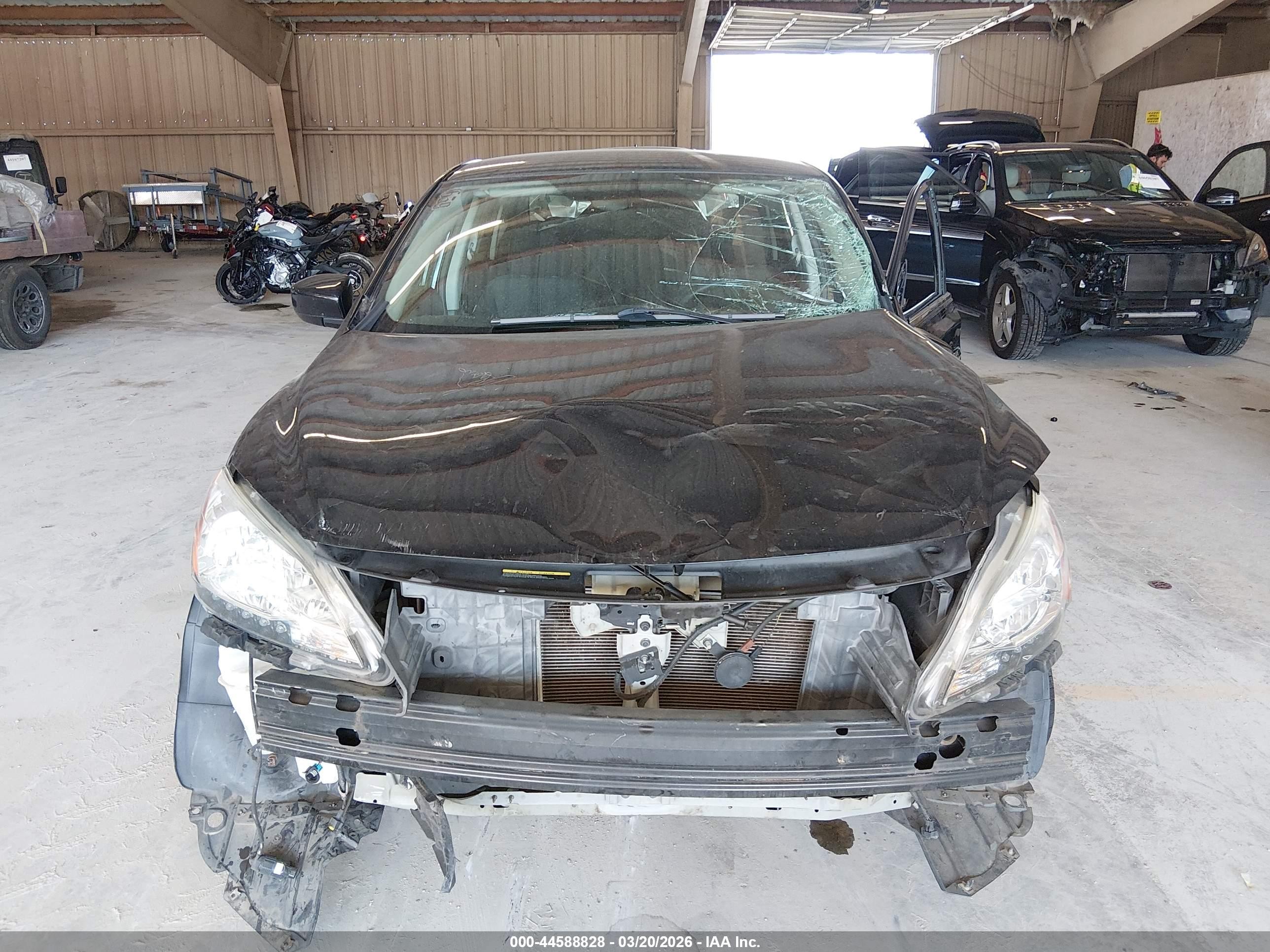2014 Nissan Sentra S Black vin: 3N1AB7AP6EL688716