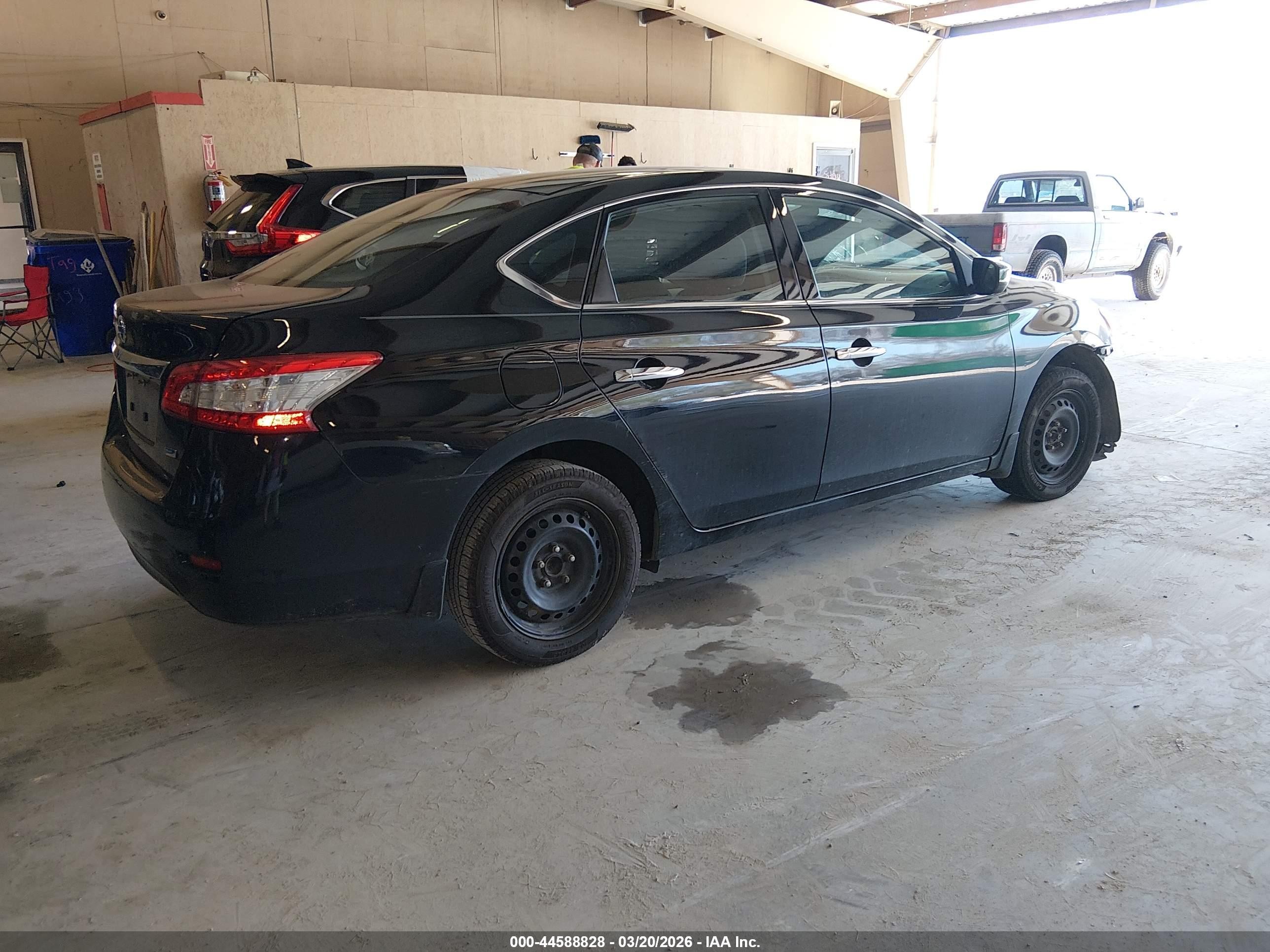2014 Nissan Sentra S Black vin: 3N1AB7AP6EL688716