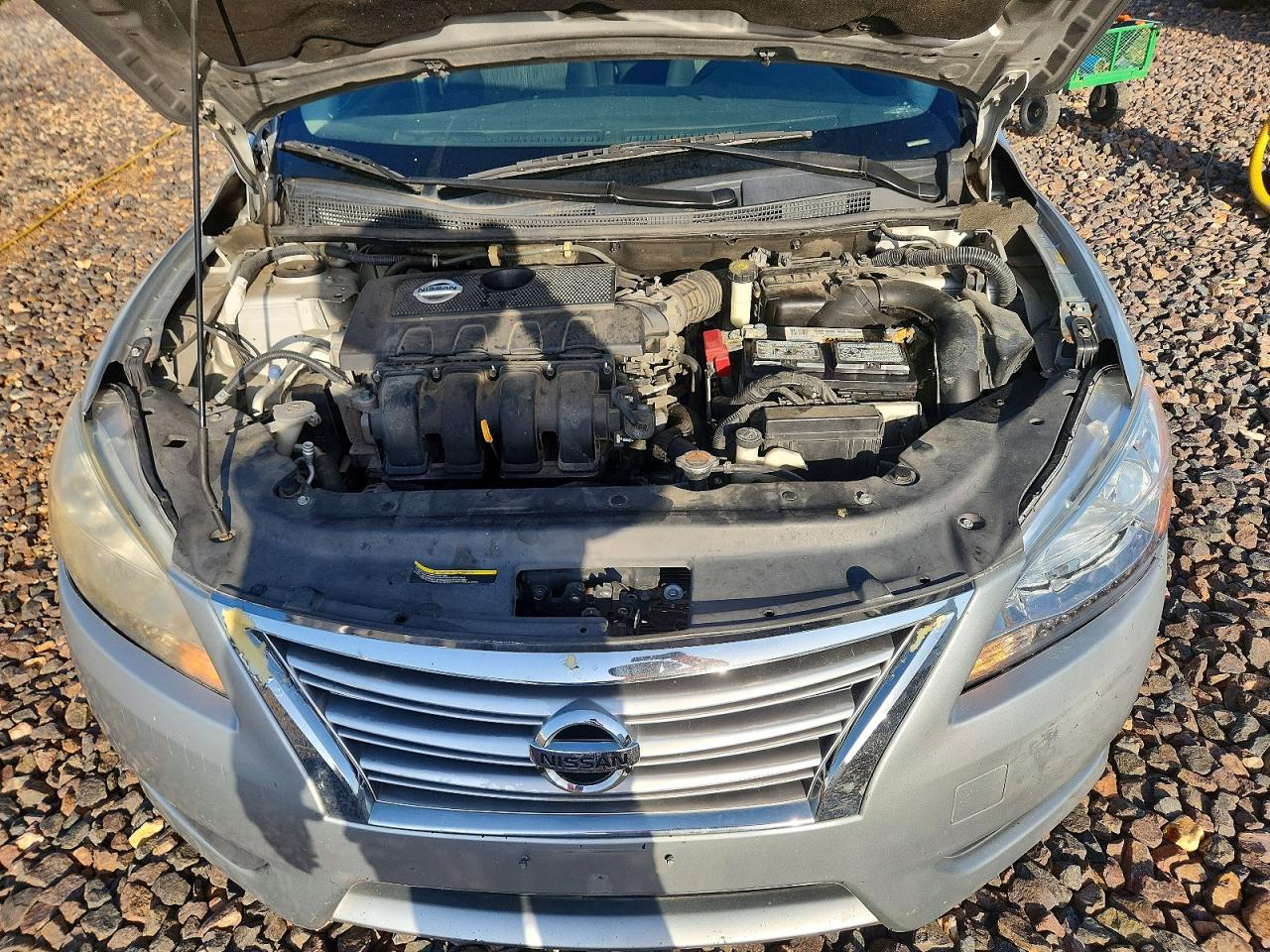 2014 Nissan Sentra Sv Silver vin: 3N1AB7AP6EY201551