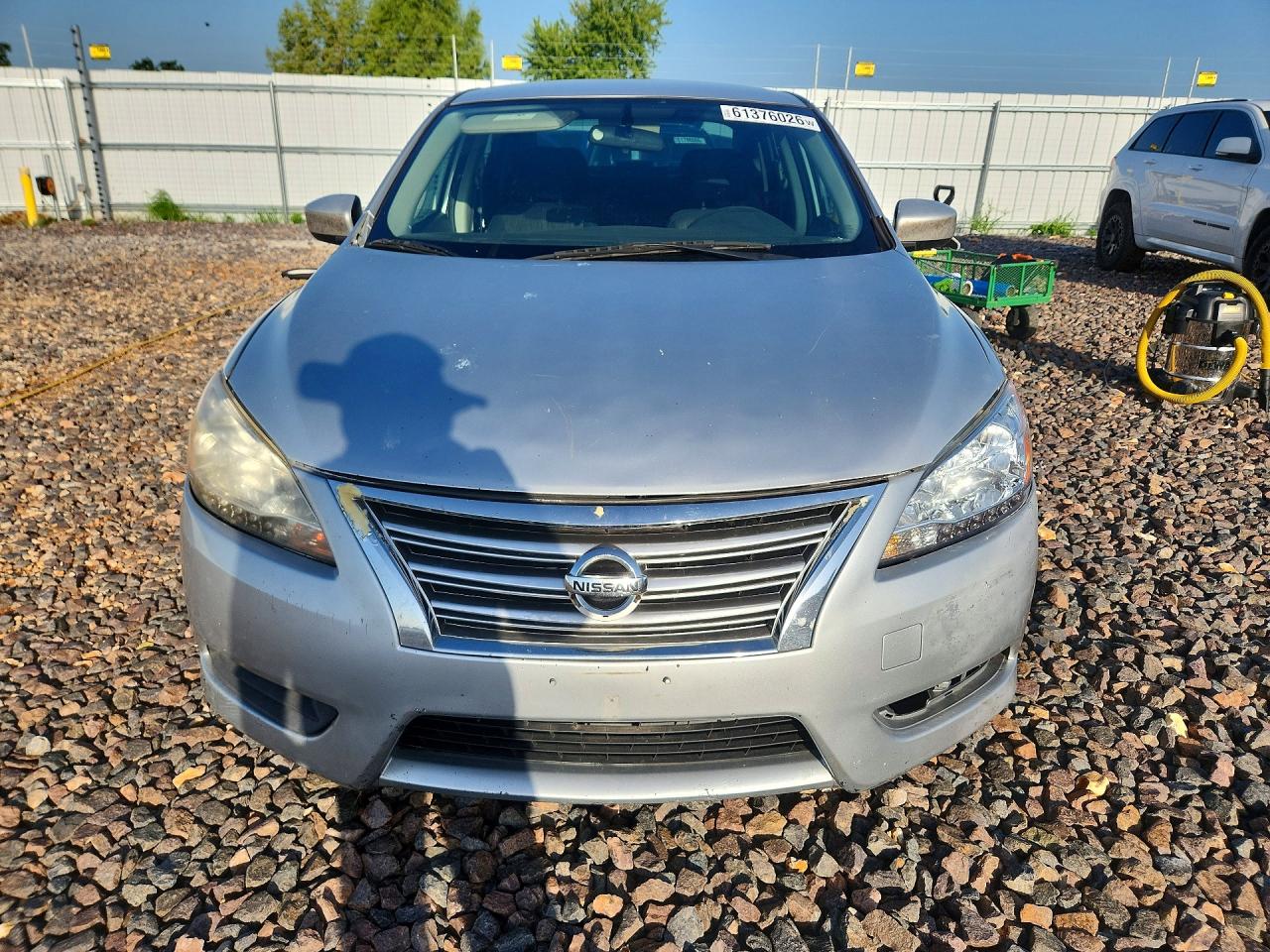 2014 Nissan Sentra Sv Silver vin: 3N1AB7AP6EY201551
