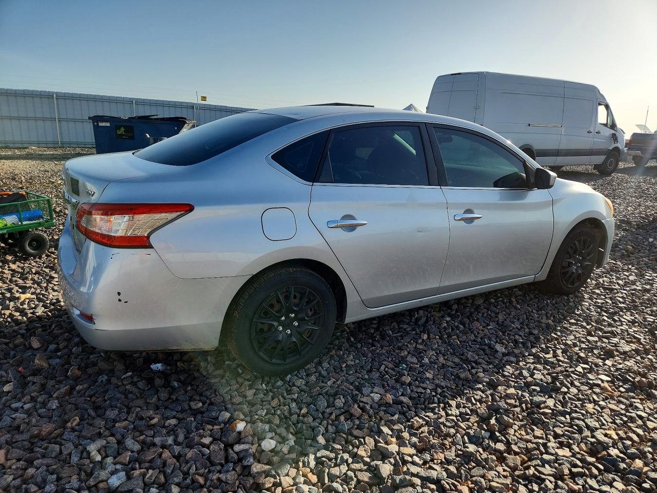 2014 Nissan Sentra Sv Silver vin: 3N1AB7AP6EY201551