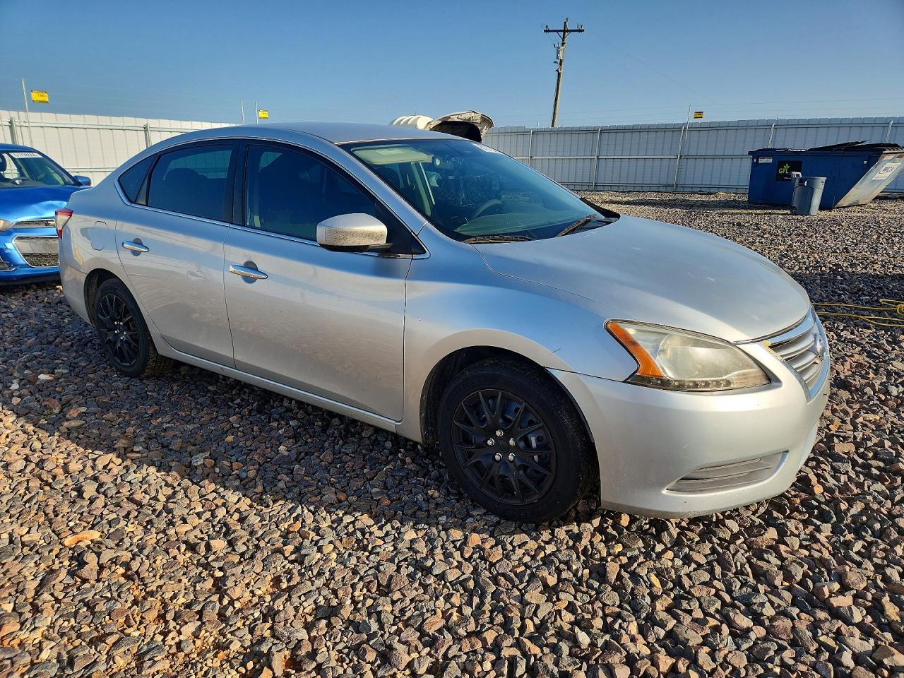 2014 Nissan Sentra Sv Silver vin: 3N1AB7AP6EY201551