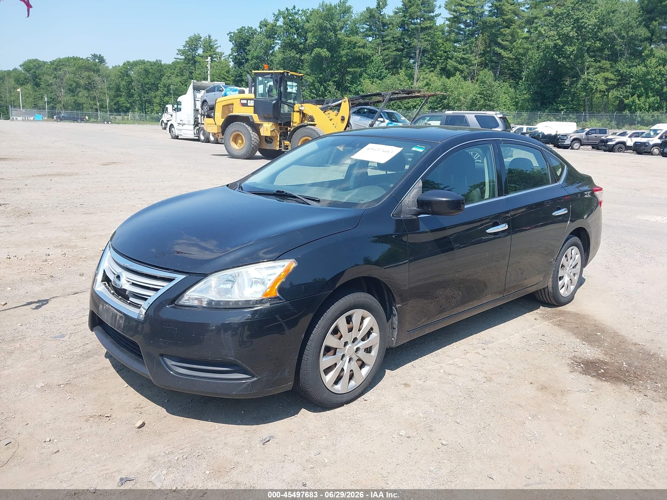 2014 Nissan Sentra S Черный vin: 3N1AB7AP6EY202618
