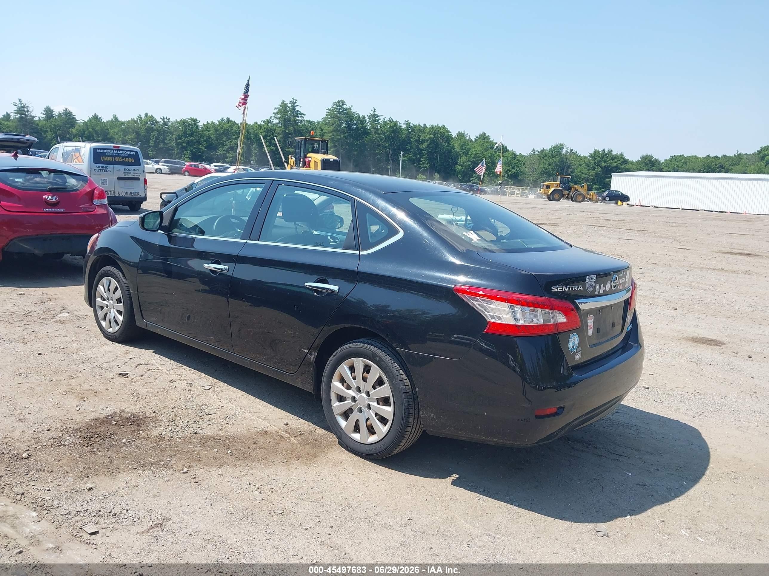2014 Nissan Sentra S Черный vin: 3N1AB7AP6EY202618