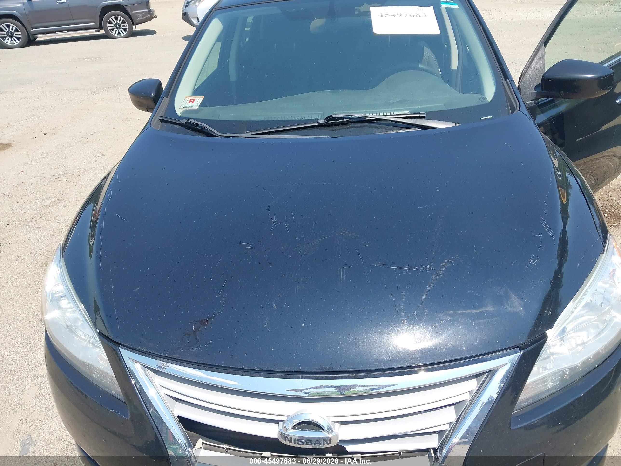 2014 Nissan Sentra S Черный vin: 3N1AB7AP6EY202618