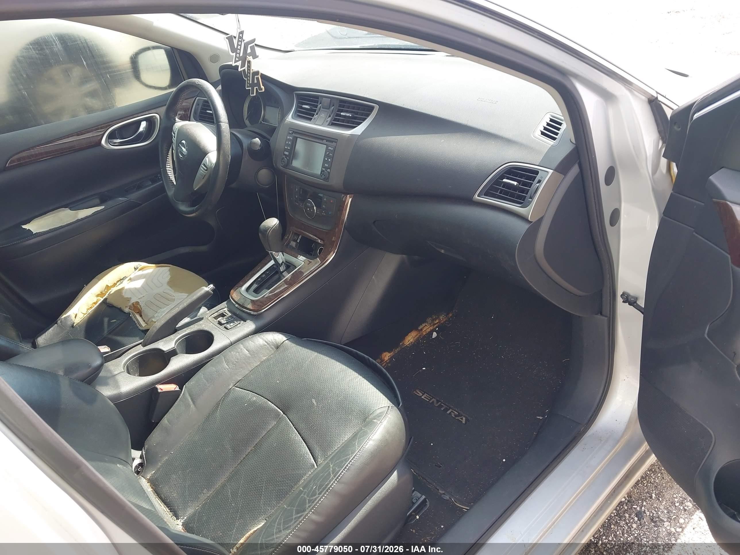 2014 Nissan Sentra Sl Серебряный vin: 3N1AB7AP6EY202960
