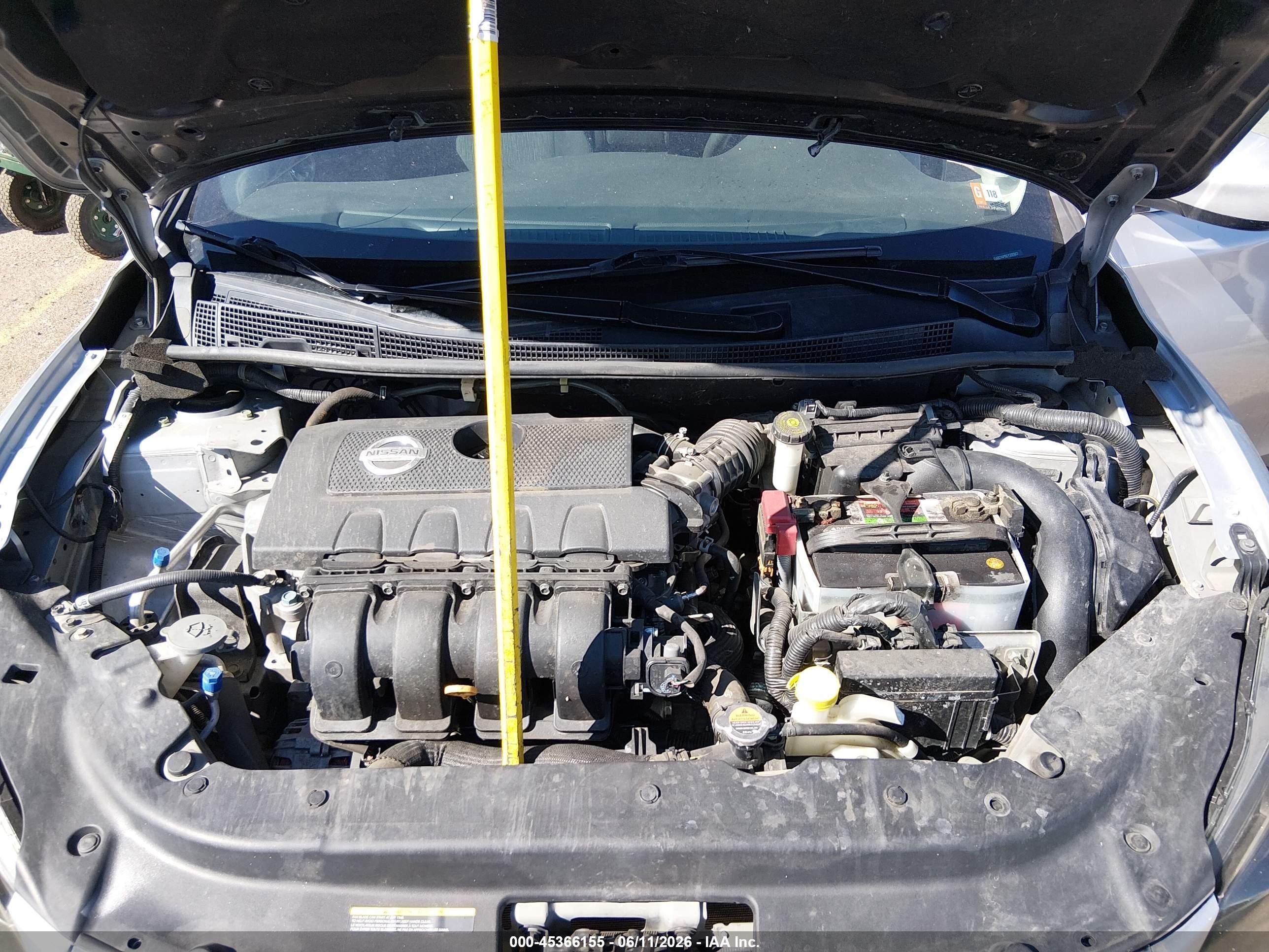 2014 Nissan Sentra Sv Silver vin: 3N1AB7AP6EY205907