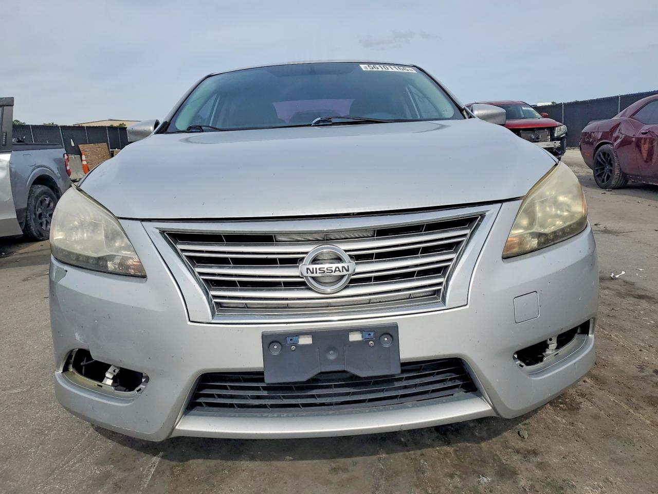 2014 Nissan Sentra Sv Silver vin: 3N1AB7AP6EY208175