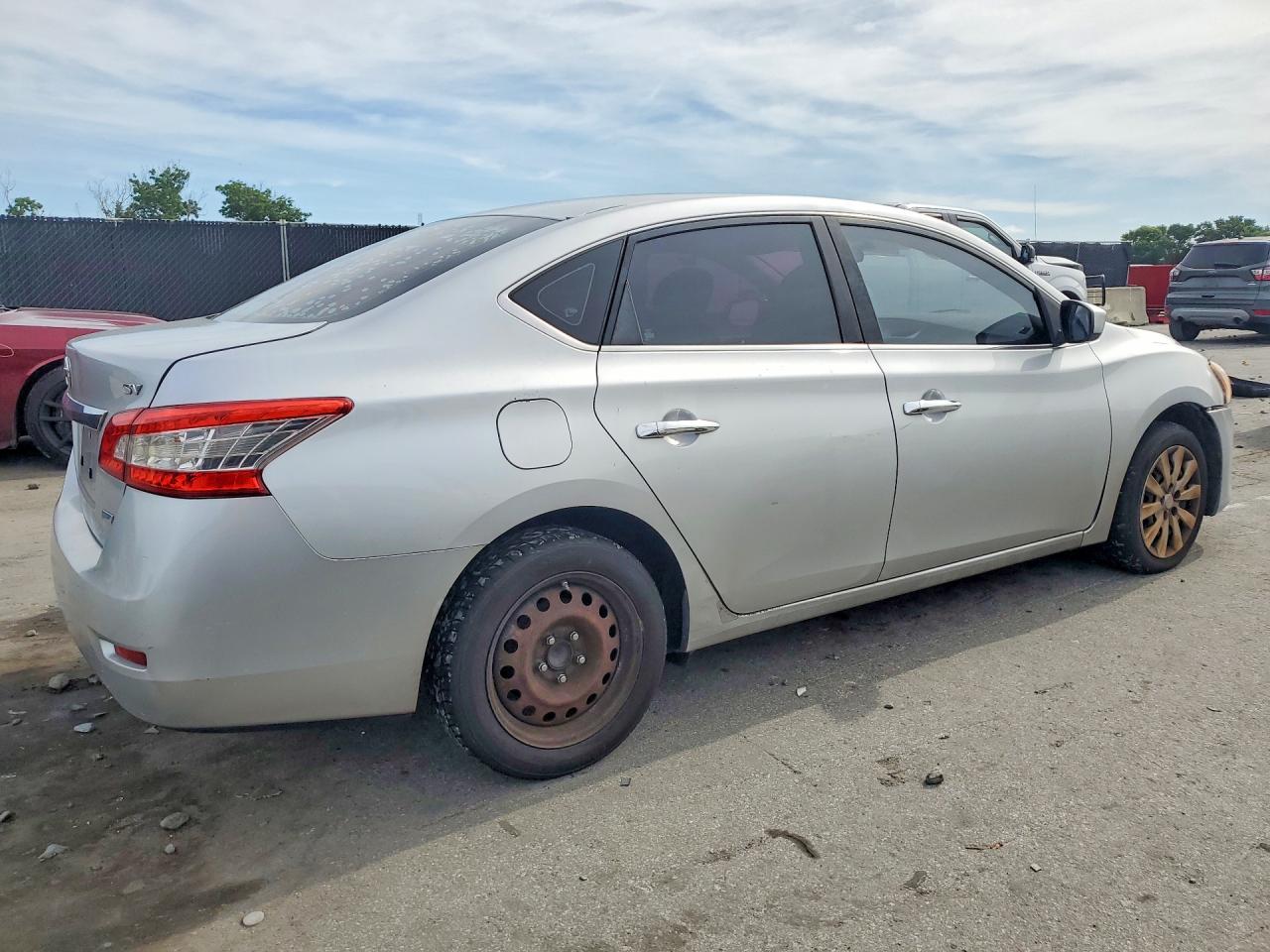2014 Nissan Sentra Sv Silver vin: 3N1AB7AP6EY208175